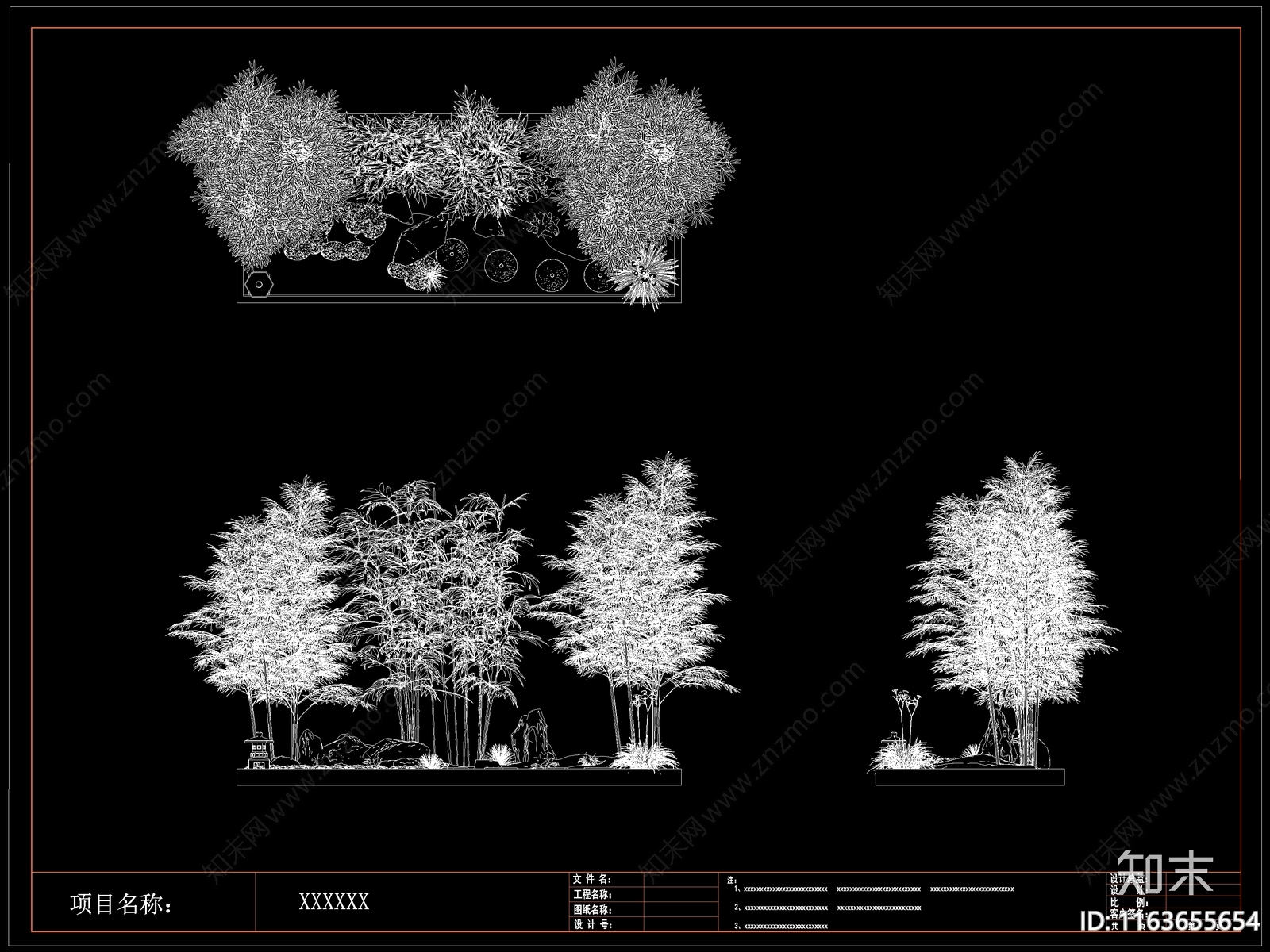 现代综合植物图库施工图下载【ID:1163655654】