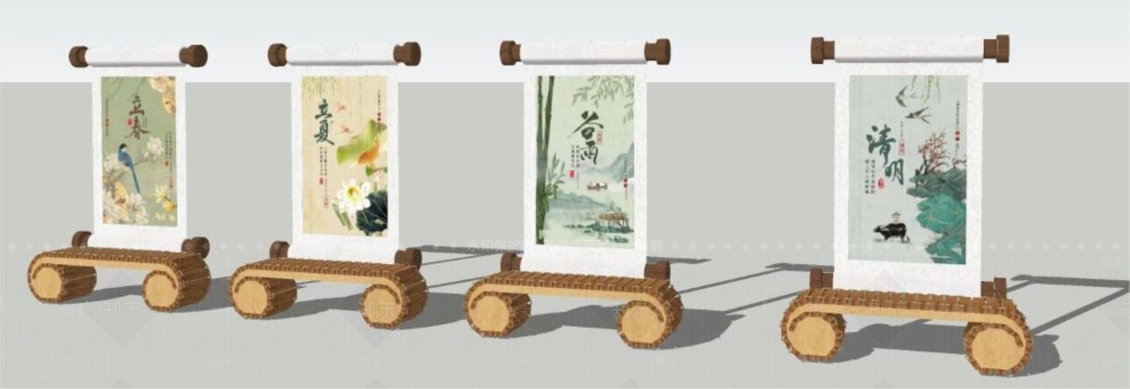 景观座椅SU模型下载【ID:1163665899】
