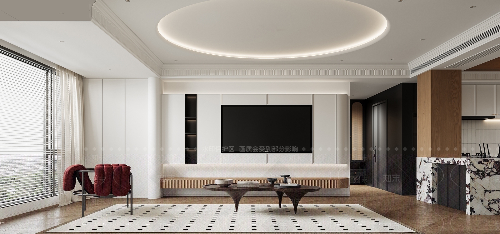 现代影音室3D模型下载【ID:1214457126】