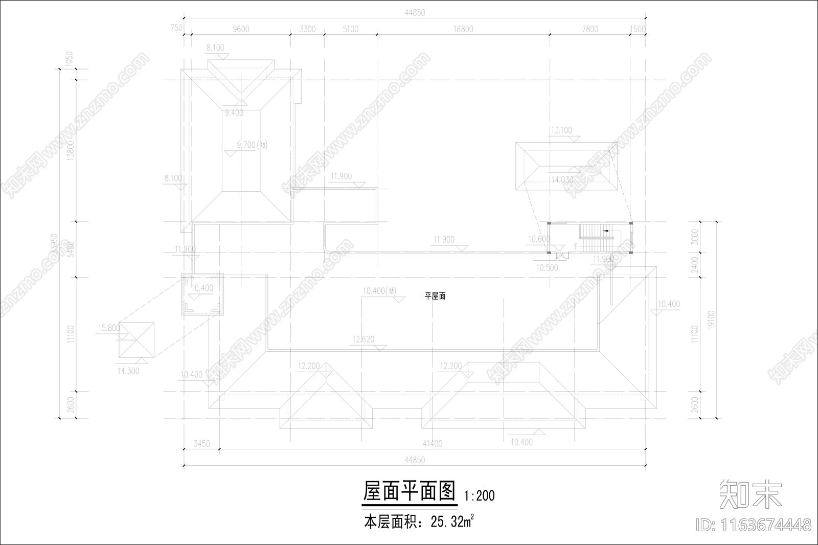 复古幼儿园建筑cad施工图下载【ID:1163674448】