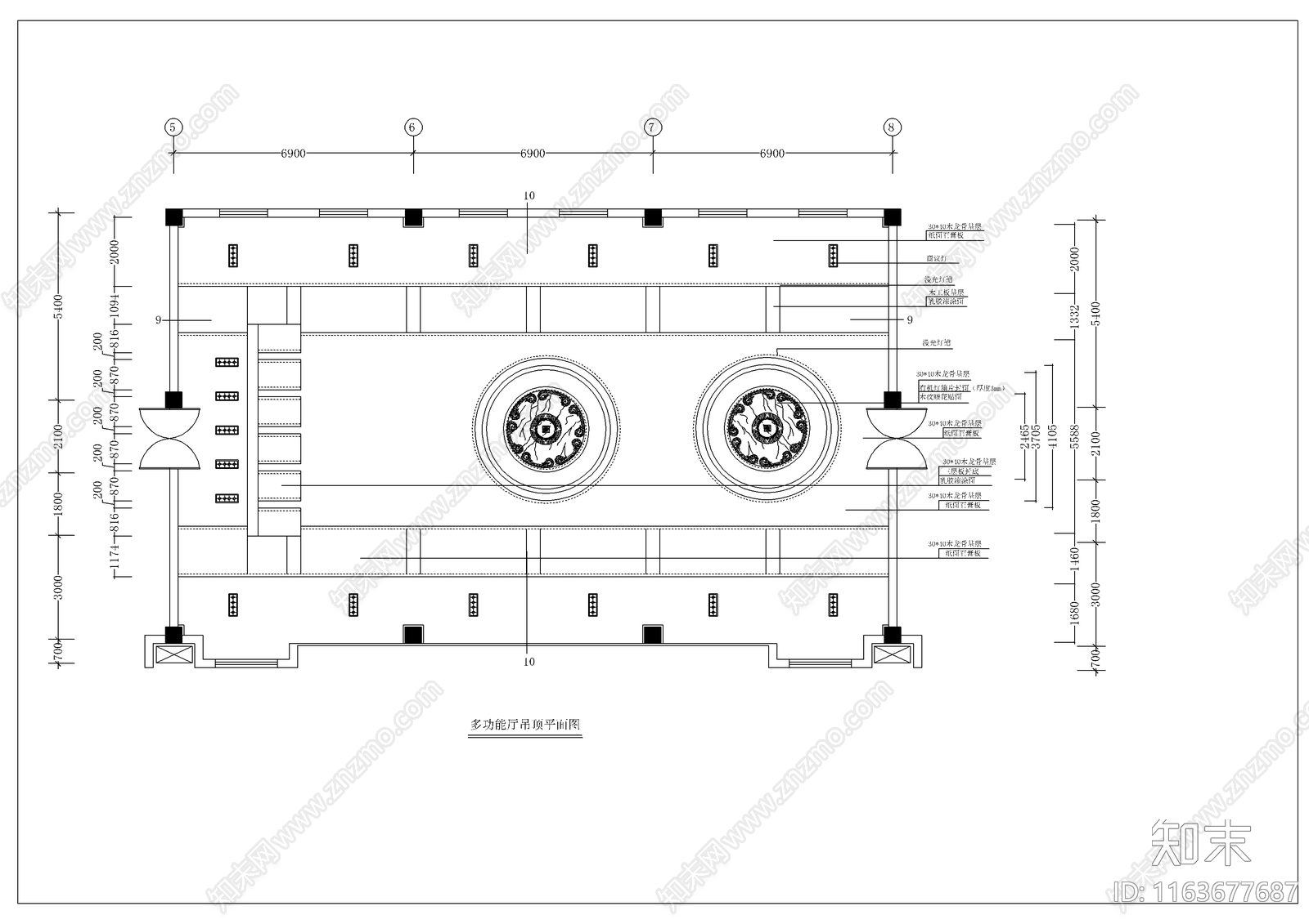 现代办公室cad施工图下载【ID:1163677687】