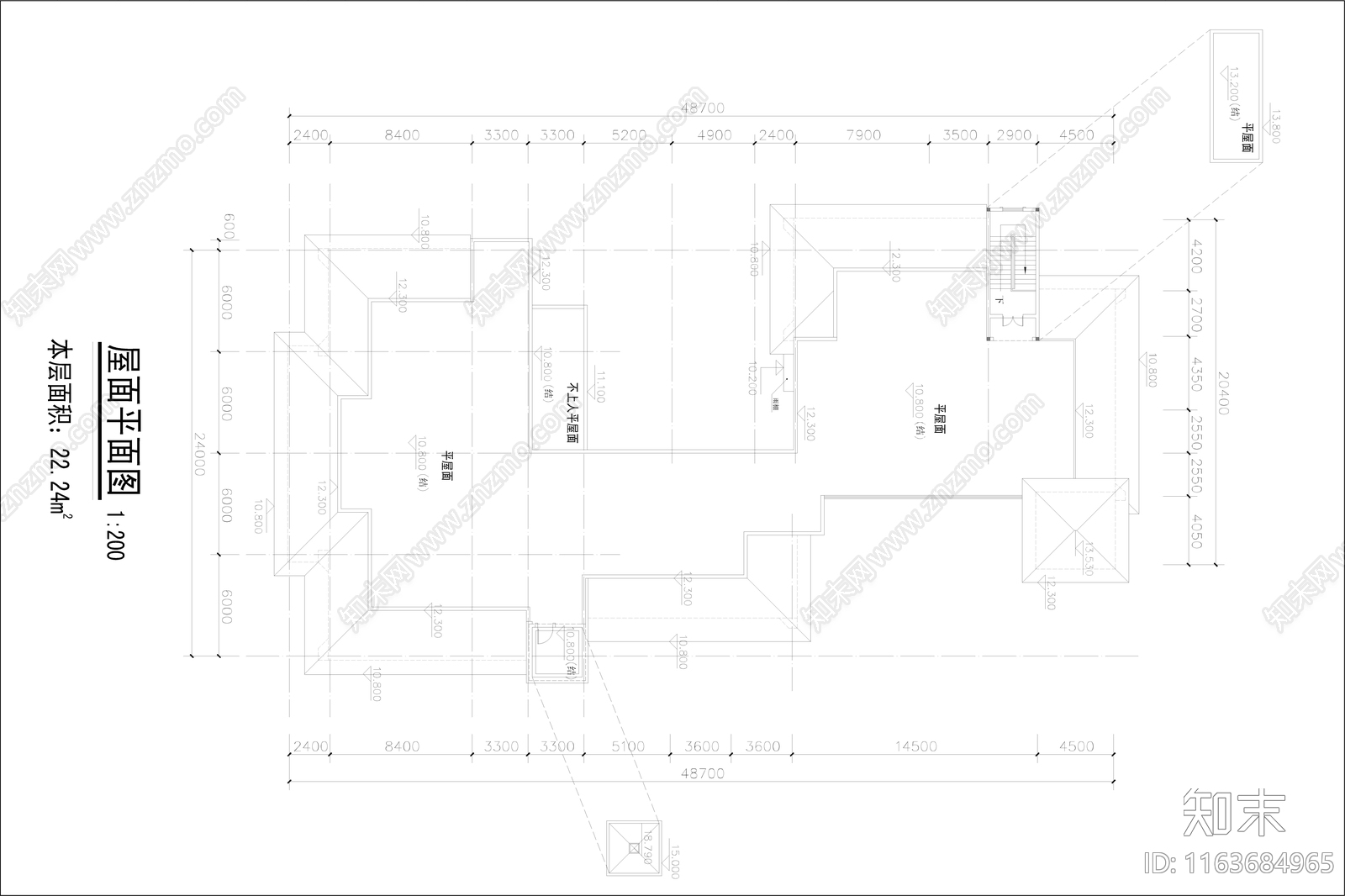 复古幼儿园建筑cad施工图下载【ID:1163684965】