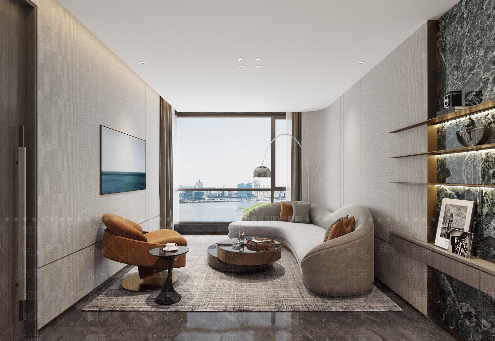 现代接待室3D模型下载【ID:1163712110】