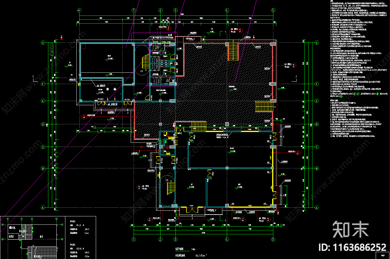 现代体育馆建筑cad施工图下载【ID:1163686252】