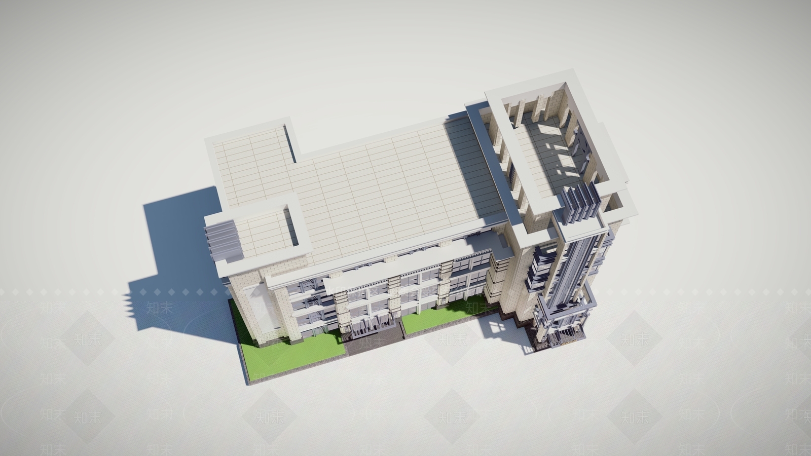 欧式简欧售楼处建筑SU模型下载【ID:1163690795】