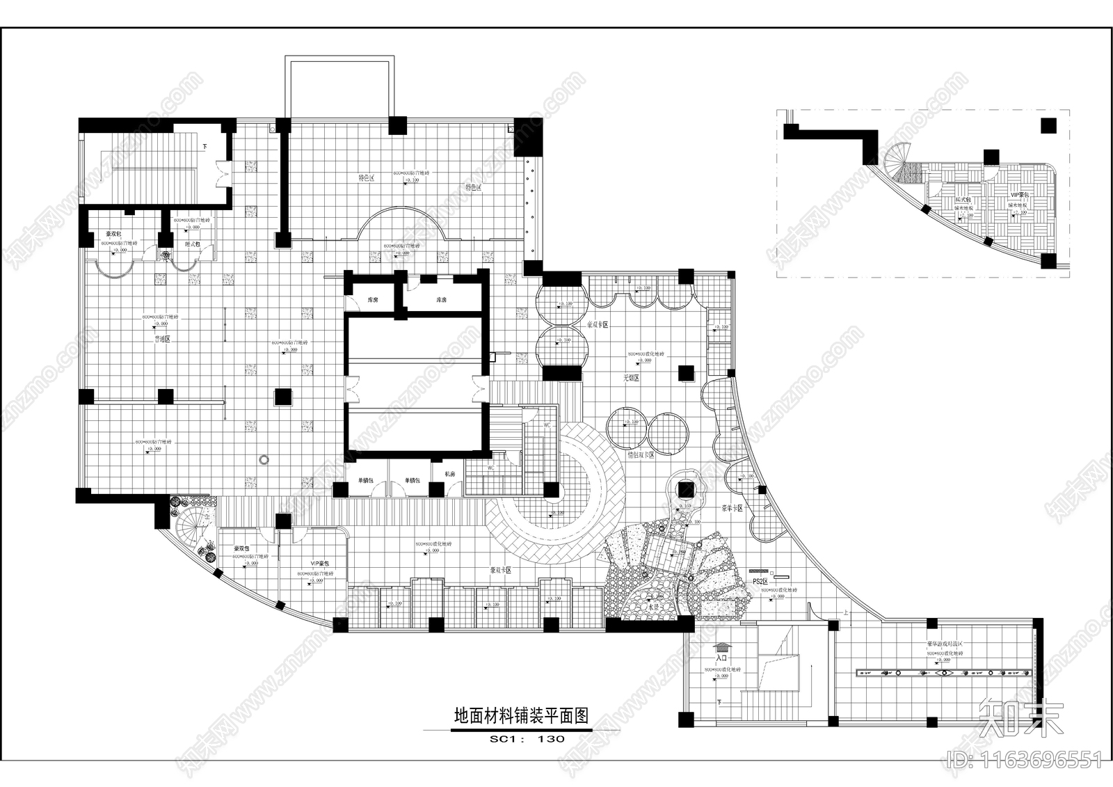 现代网吧施工图下载【ID:1163696551】