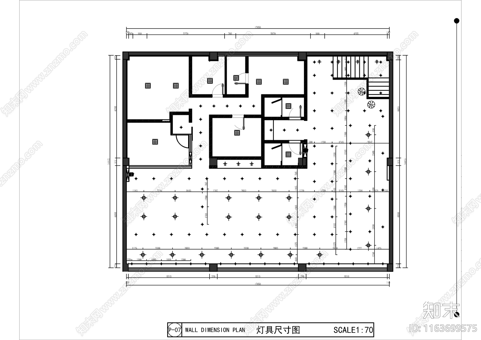 现代快餐店cad施工图下载【ID:1163699575】