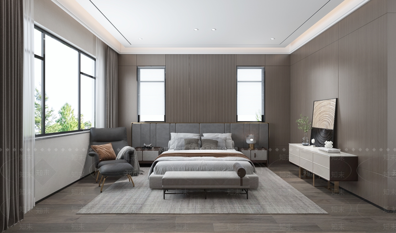 现代衣帽间3D模型下载【ID:1163702428】