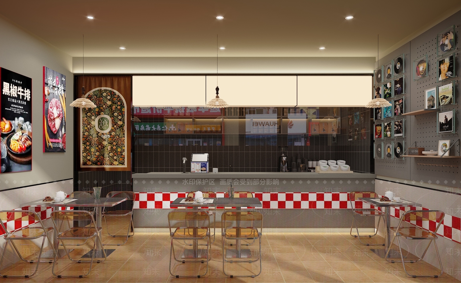 复古快餐店3D模型下载【ID:1214457214】