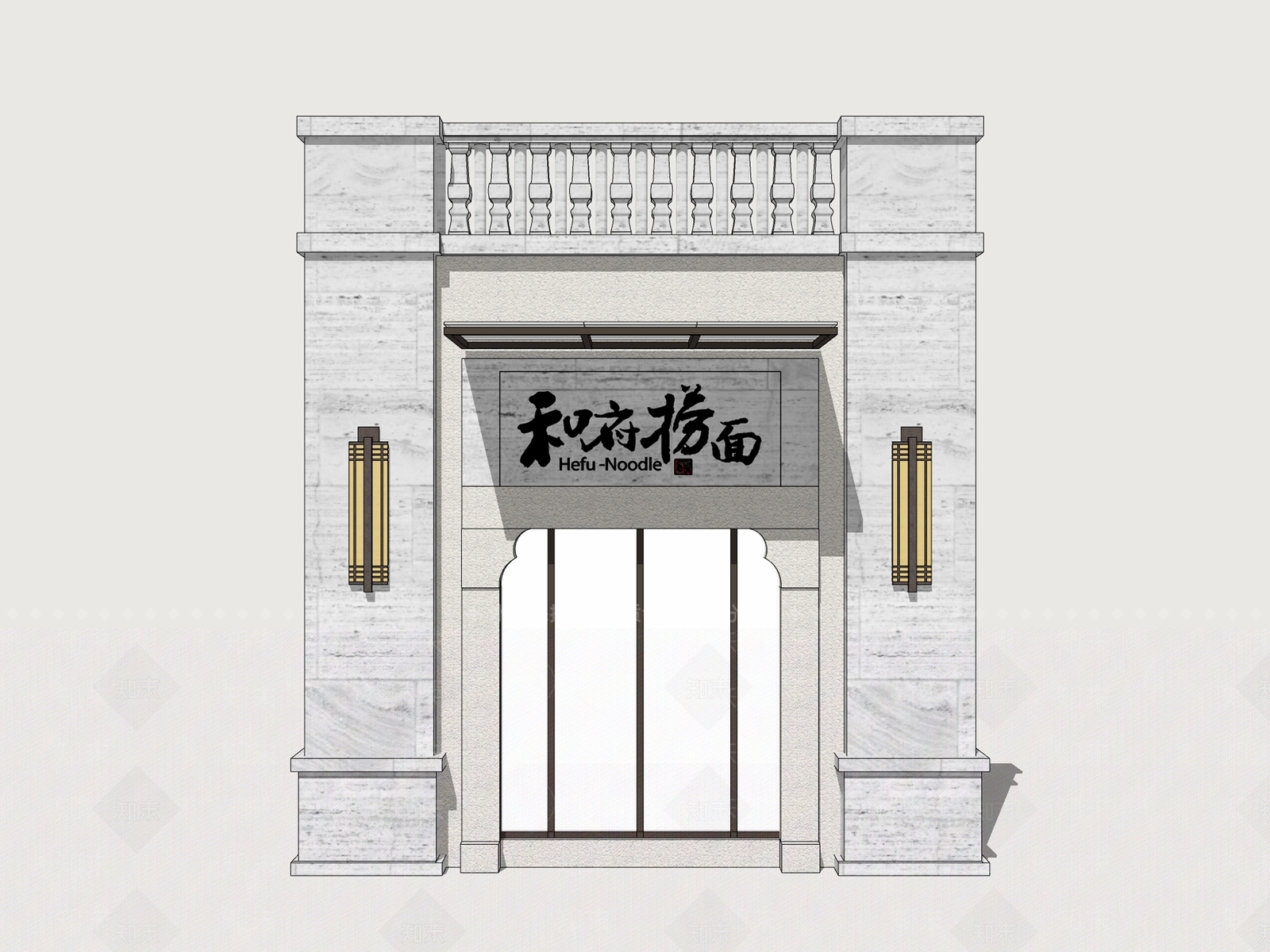 欧式其他商业建筑SU模型下载【ID:1163748398】