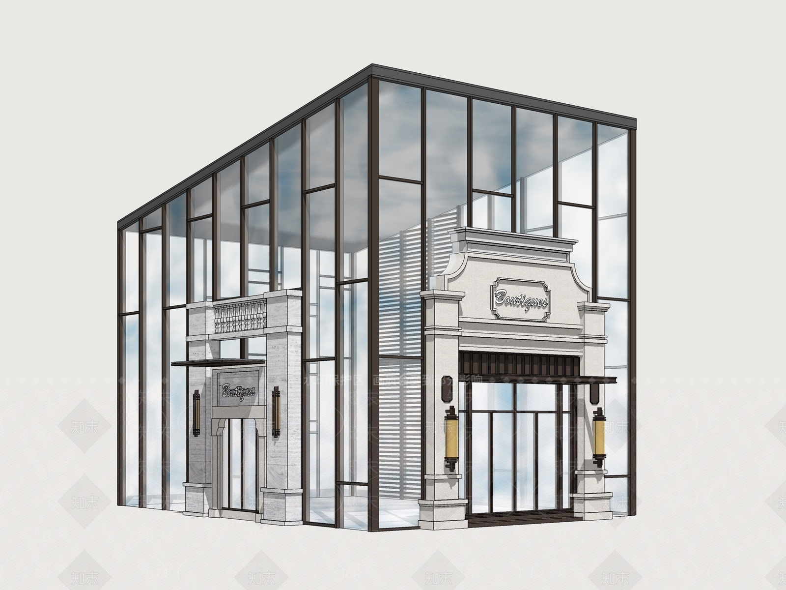 现代其他商业建筑SU模型下载【ID:1163753674】