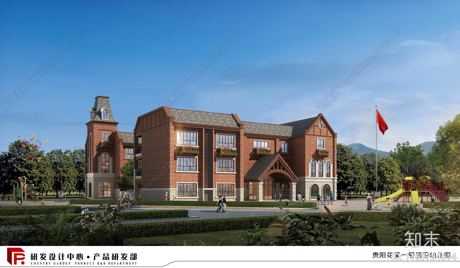 复古幼儿园建筑cad施工图下载【ID:1163754614】