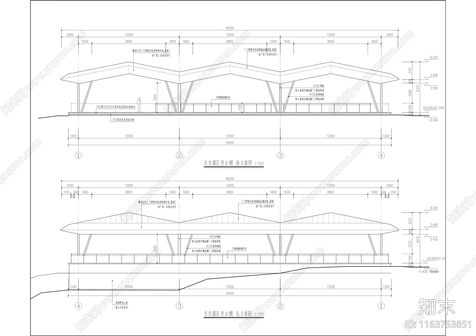 现代古建cad施工图下载【ID:1163753851】