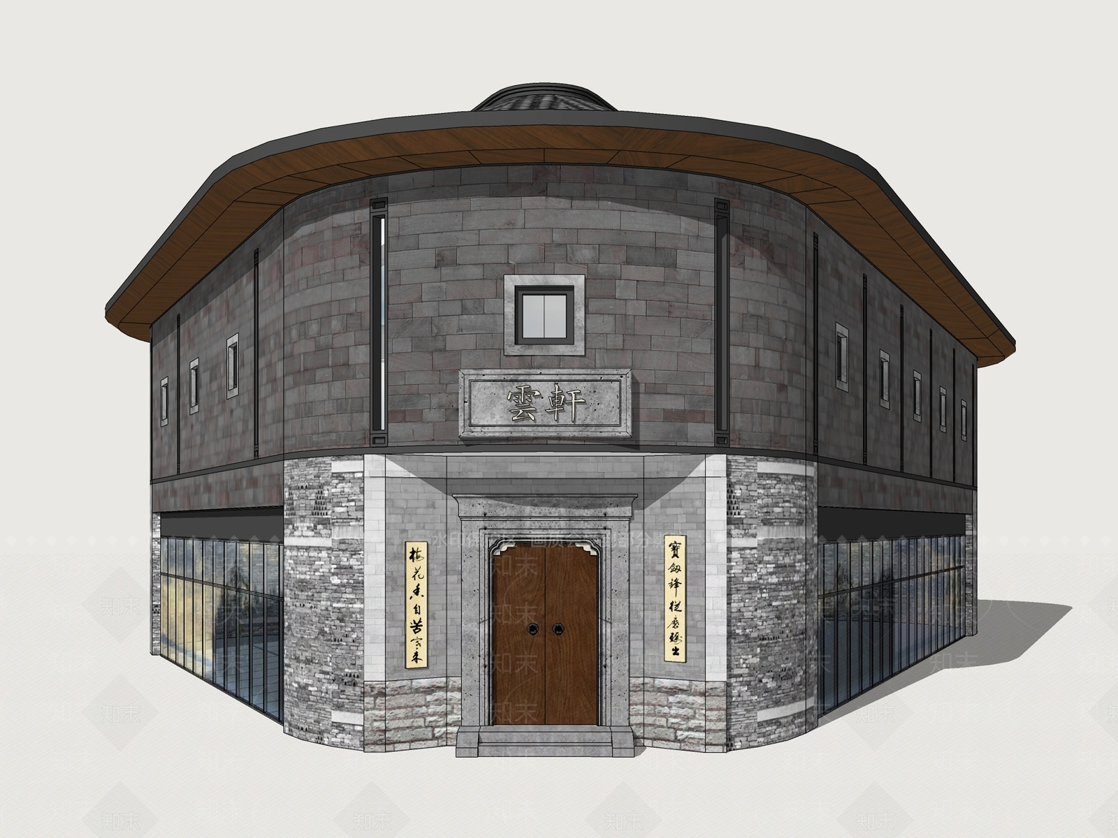 新中式其他商业建筑SU模型下载【ID:1163753845】