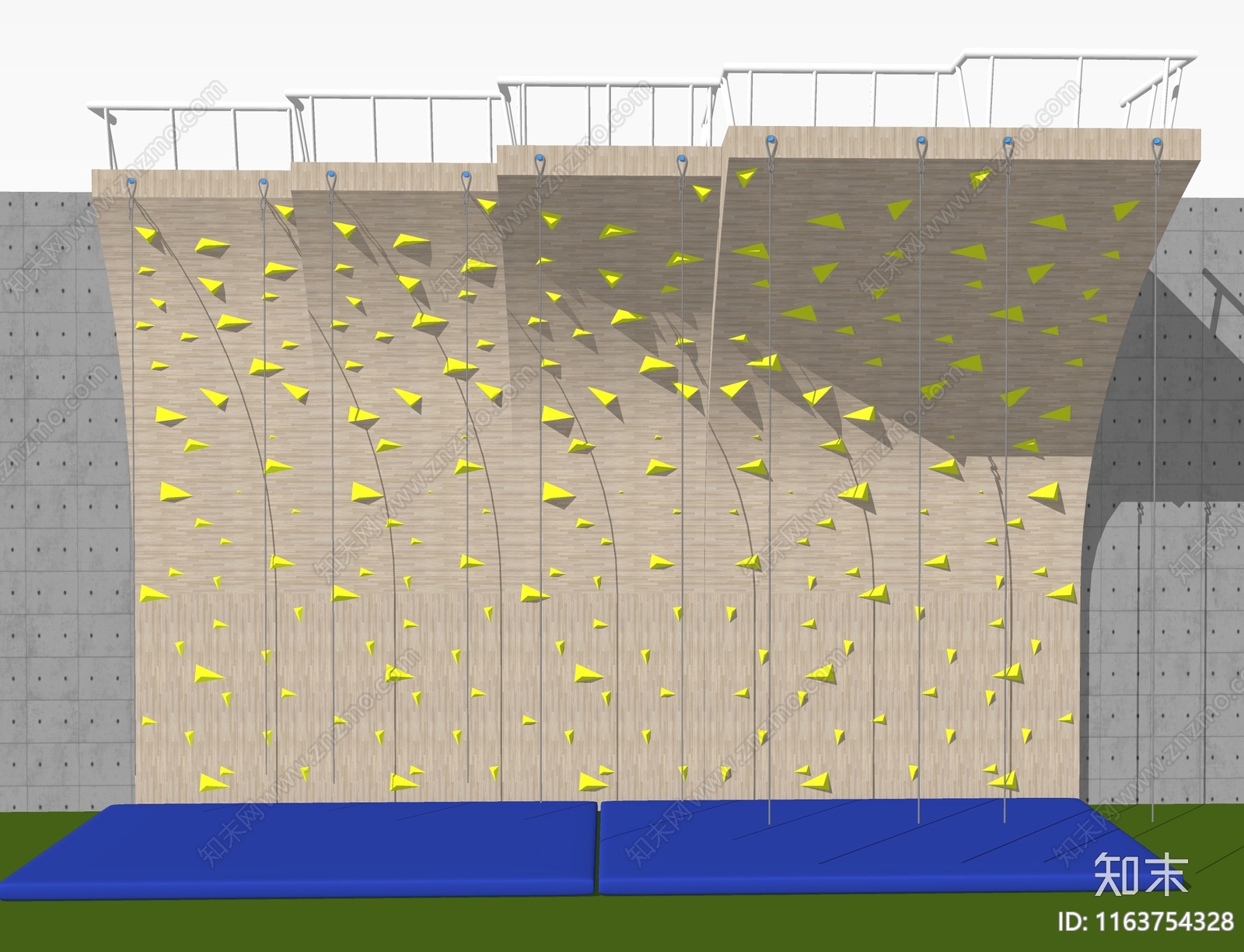 攀岩墙SU模型下载【ID:1163754328】