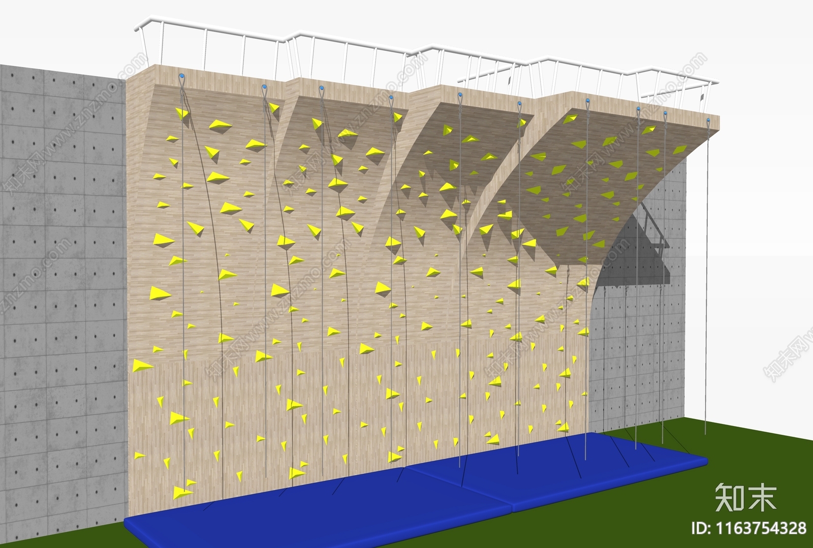 攀岩墙SU模型下载【ID:1163754328】