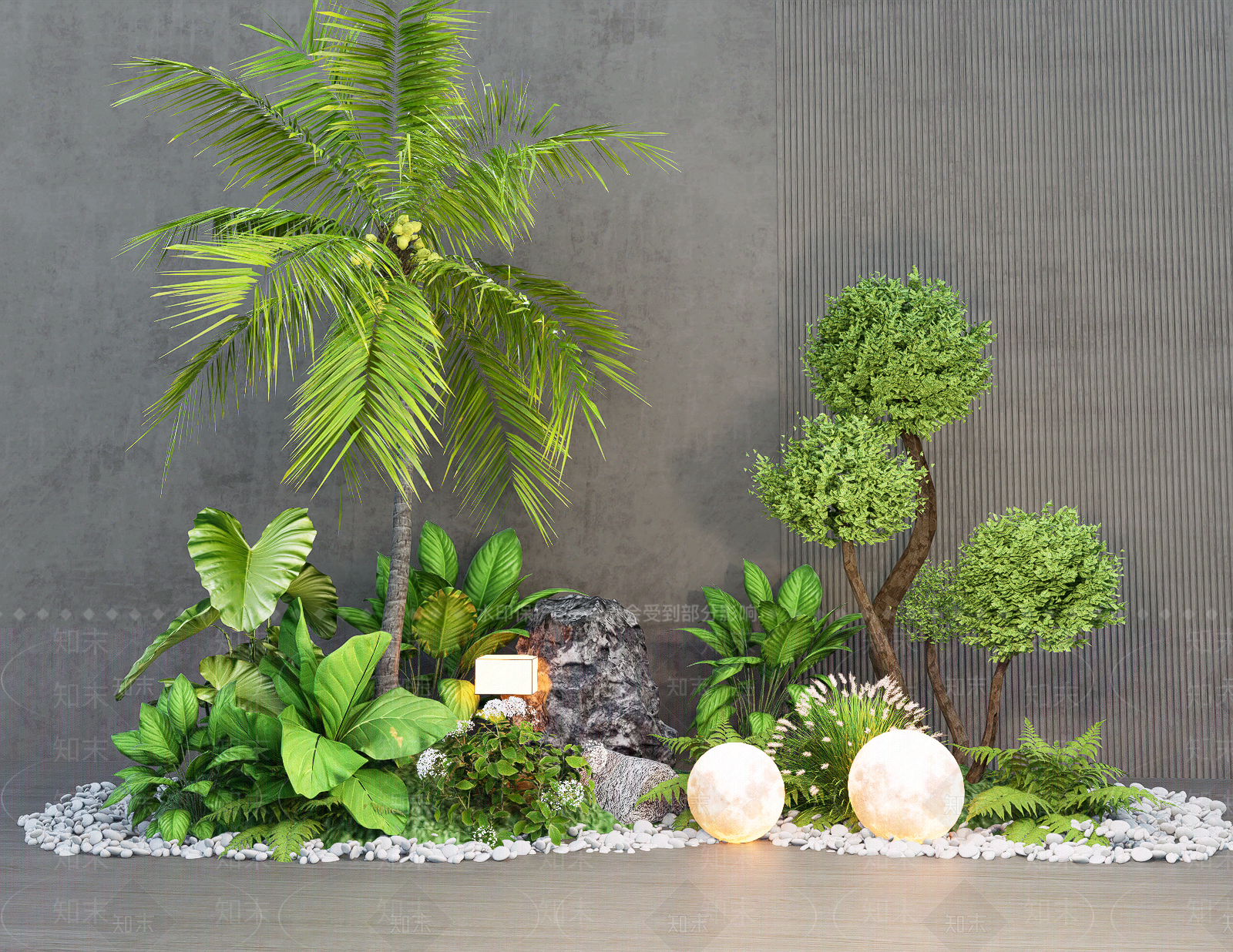 植物组合SU模型下载【ID:1163756188】