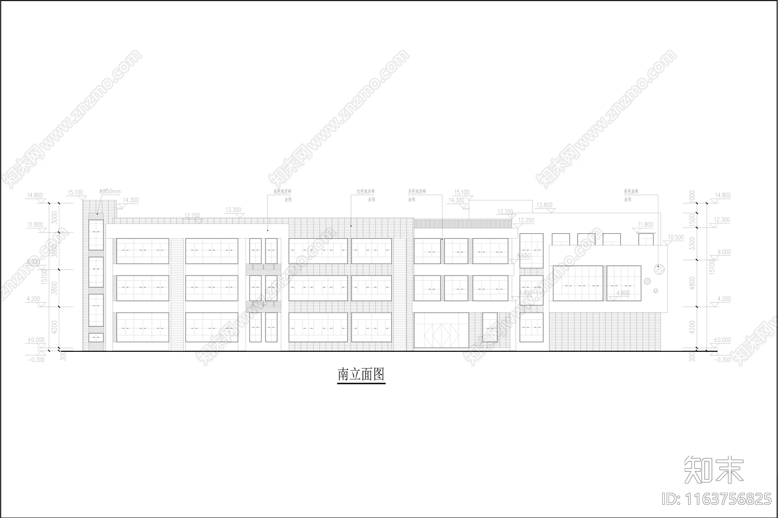 现代幼儿园建筑cad施工图下载【ID:1163756825】