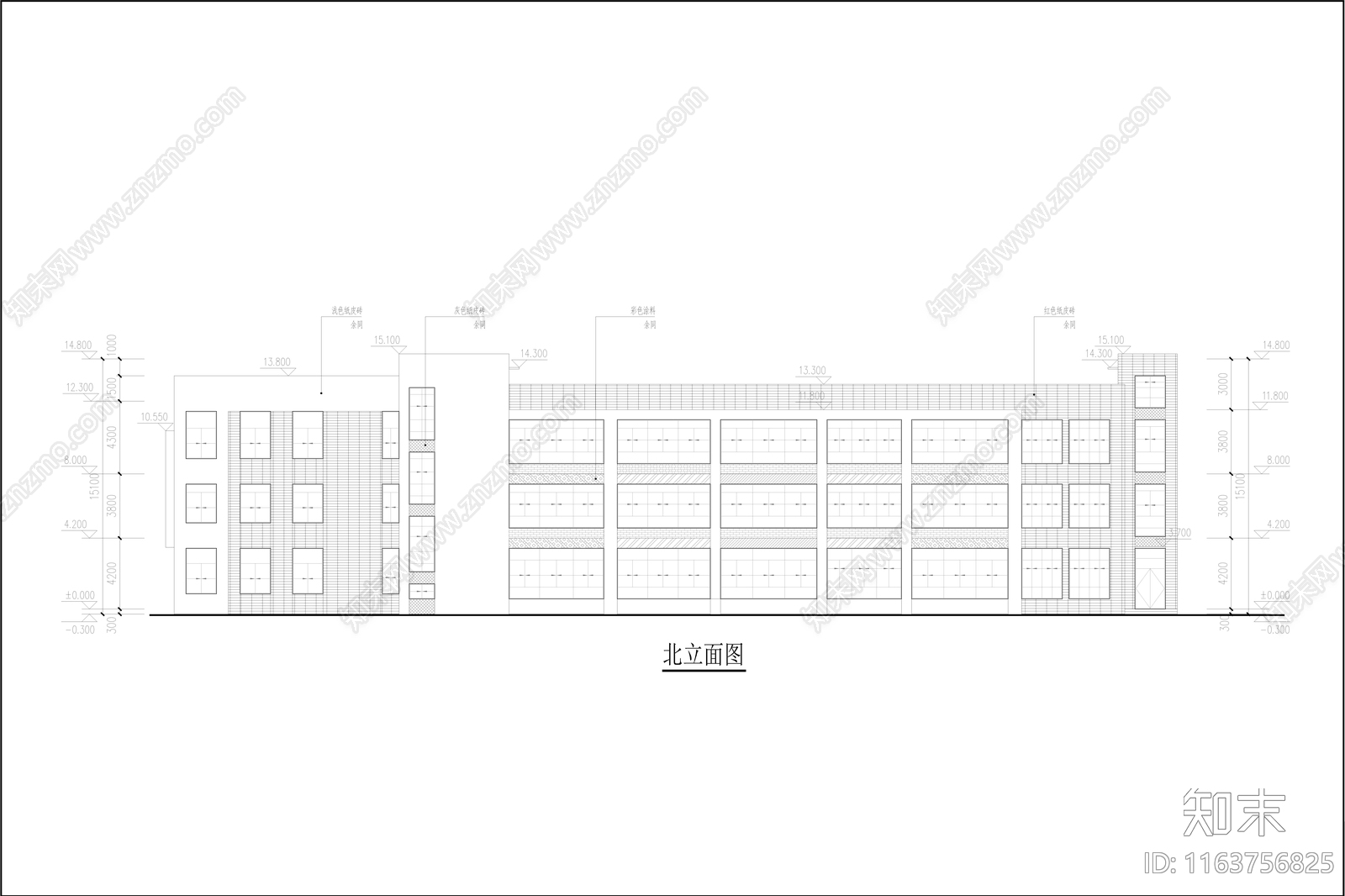 现代幼儿园建筑cad施工图下载【ID:1163756825】
