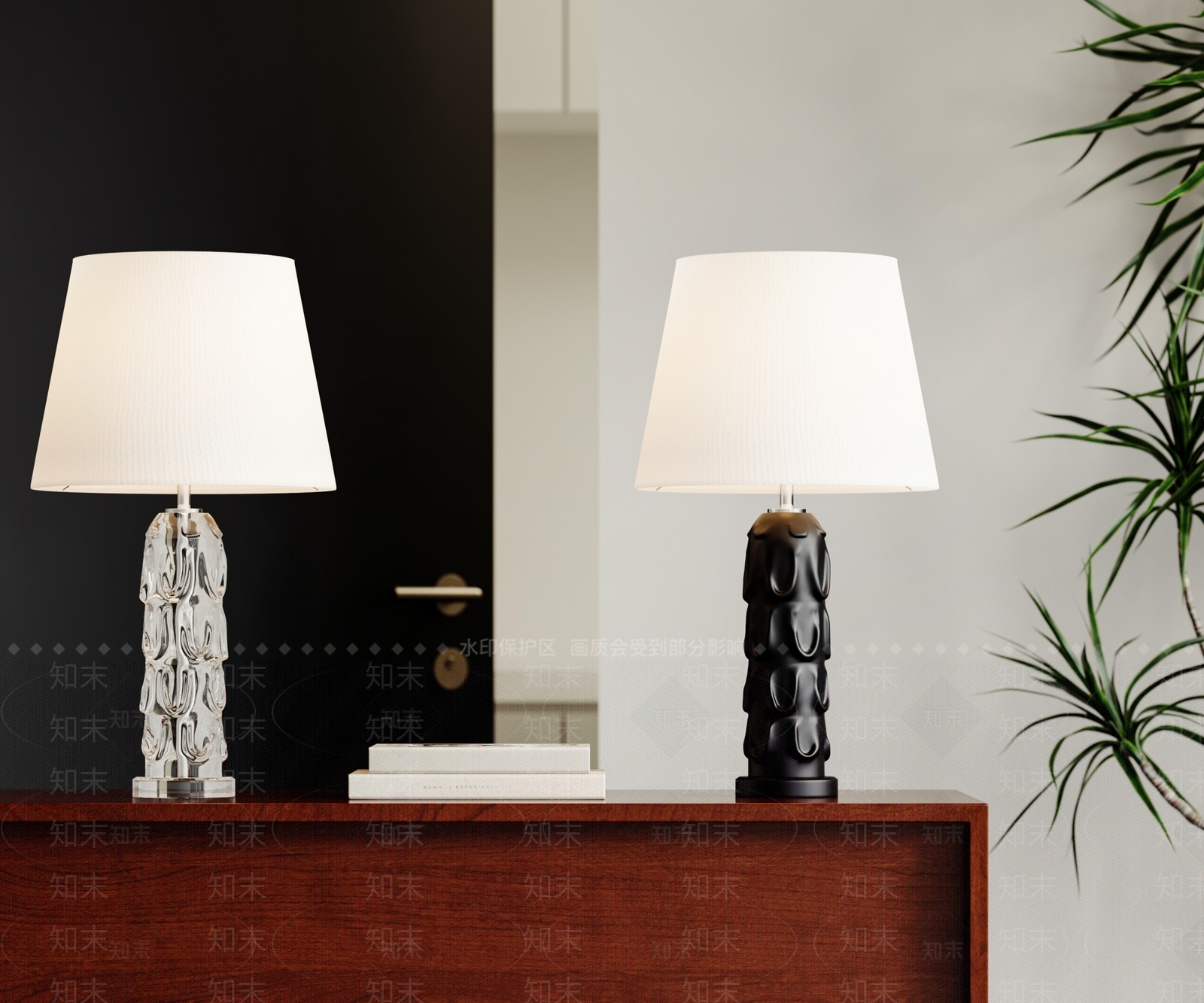 轻奢欧式台灯SU模型下载【ID:1163766036】