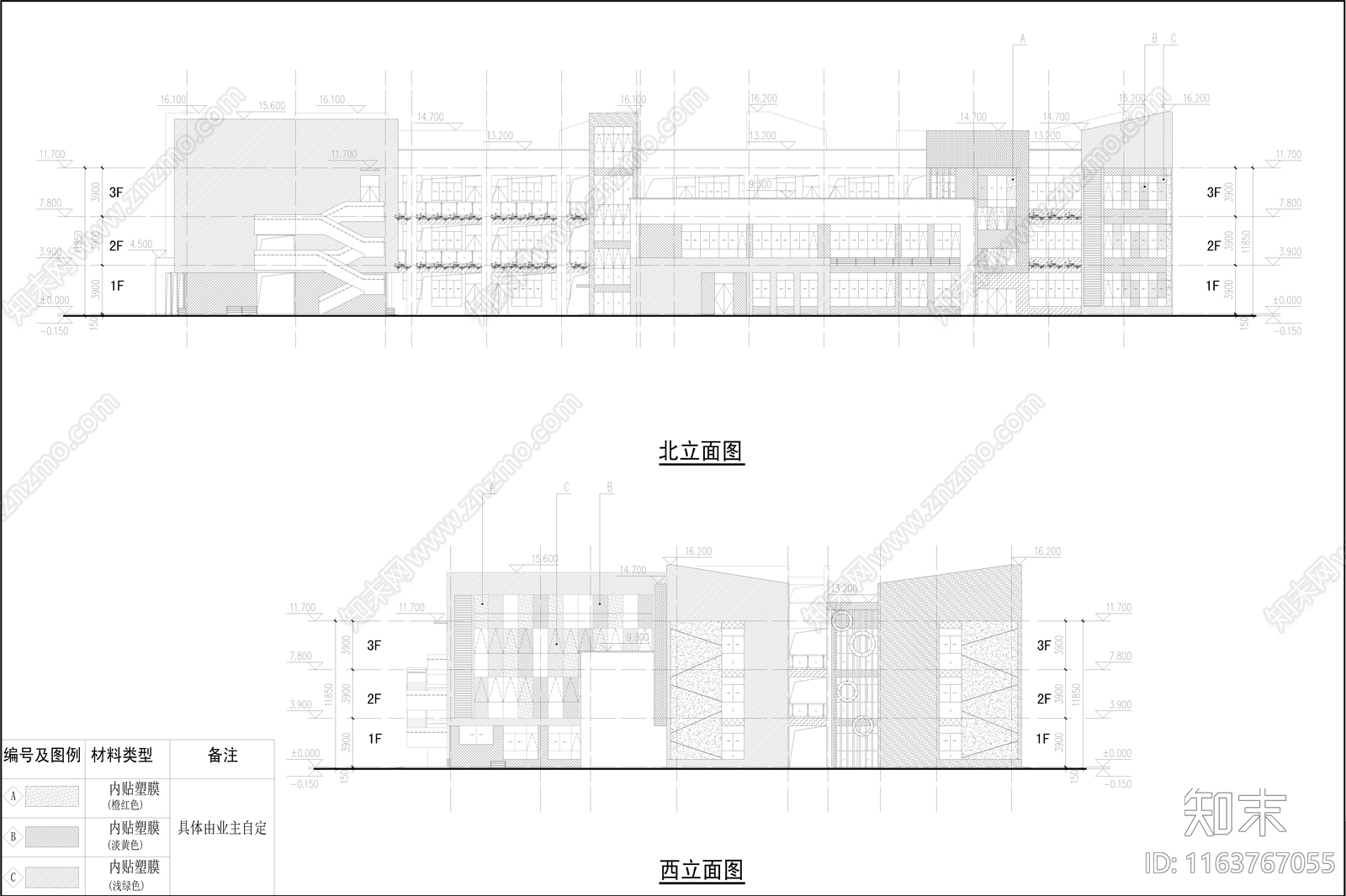现代幼儿园建筑cad施工图下载【ID:1163767055】