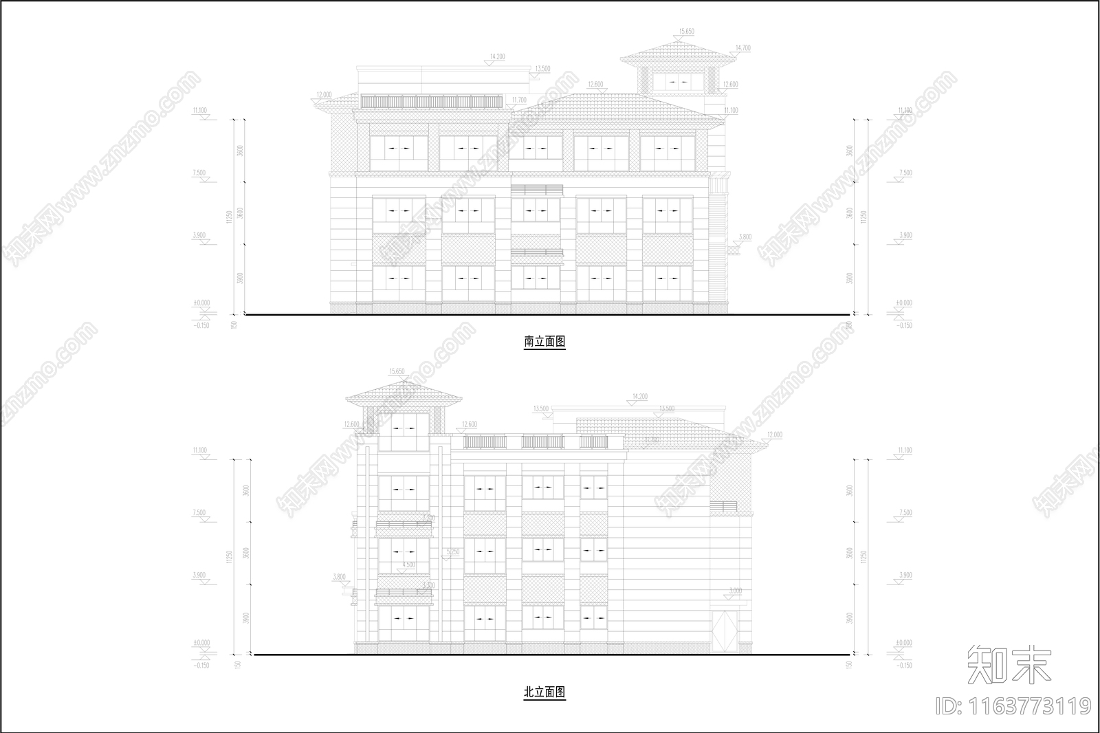 中古幼儿园建筑cad施工图下载【ID:1163773119】