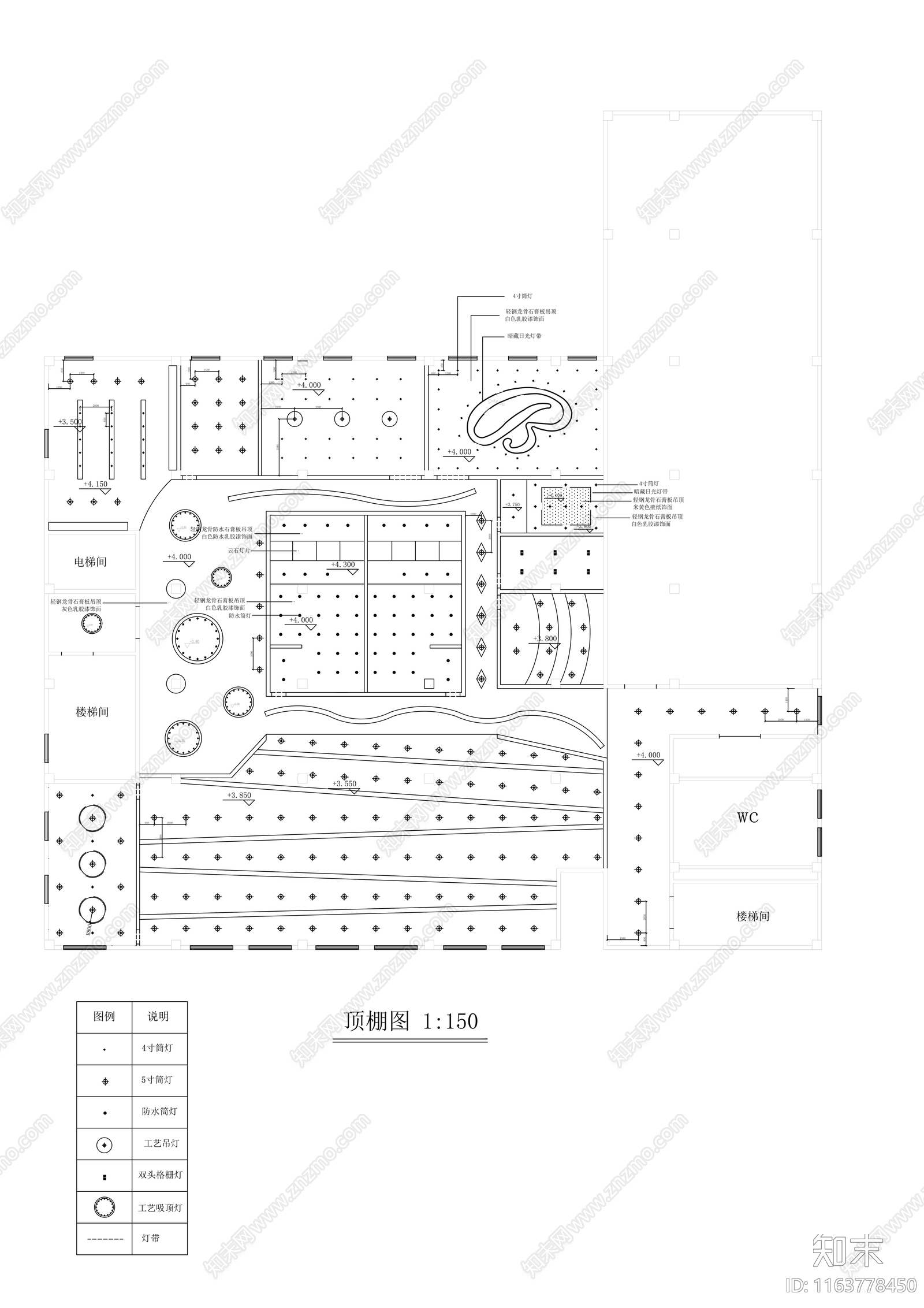 现代健身房cad施工图下载【ID:1163778450】