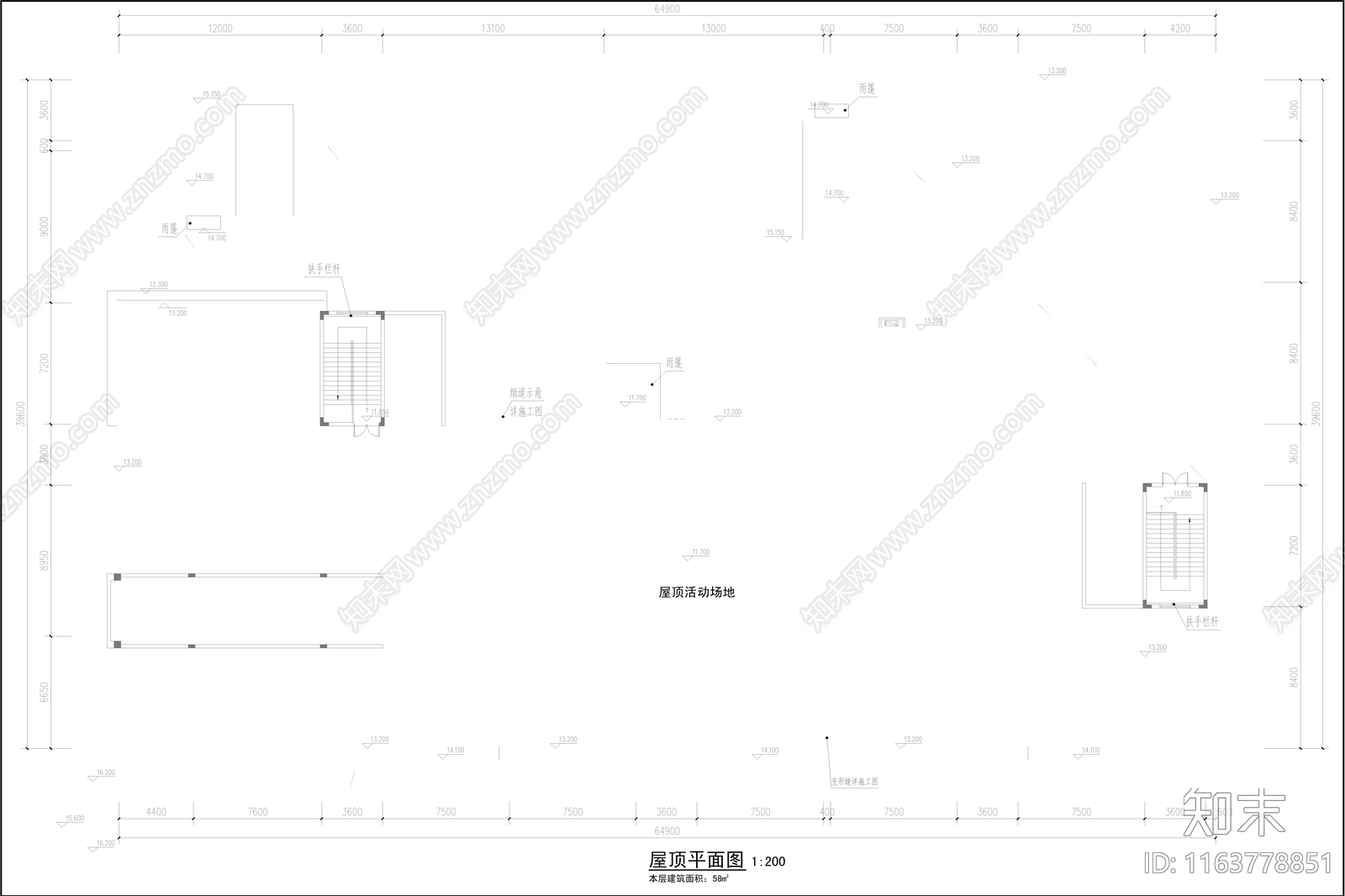 现代幼儿园建筑cad施工图下载【ID:1163778851】