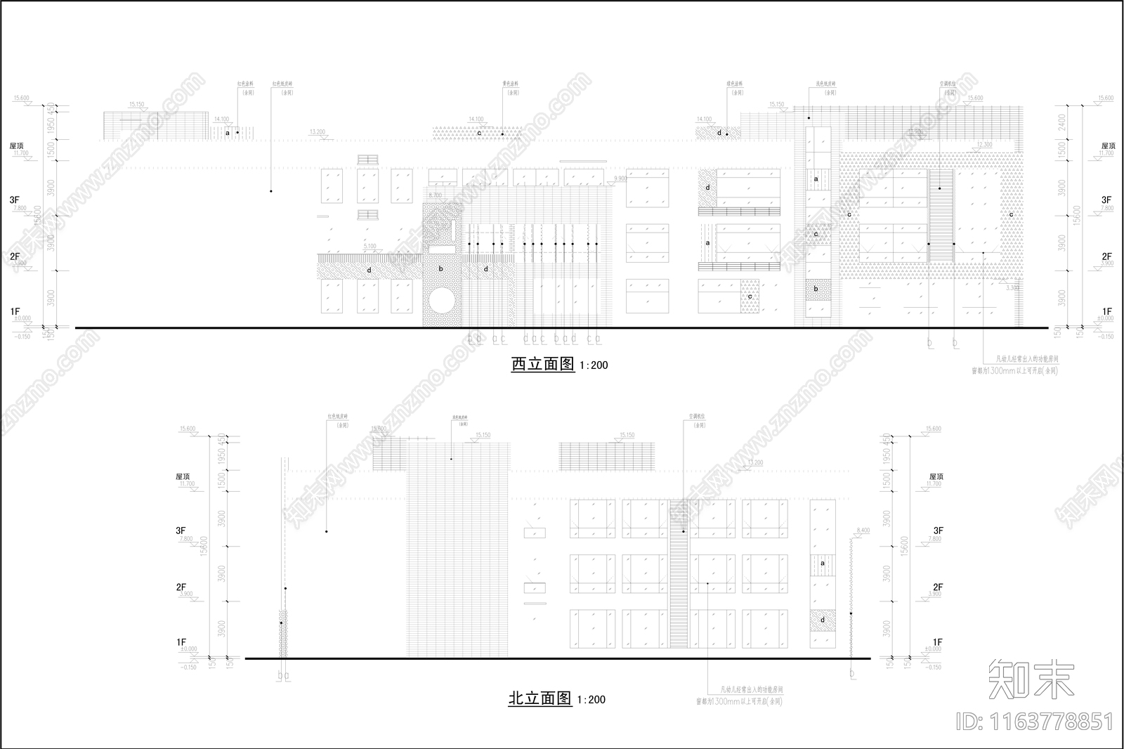 现代幼儿园建筑cad施工图下载【ID:1163778851】