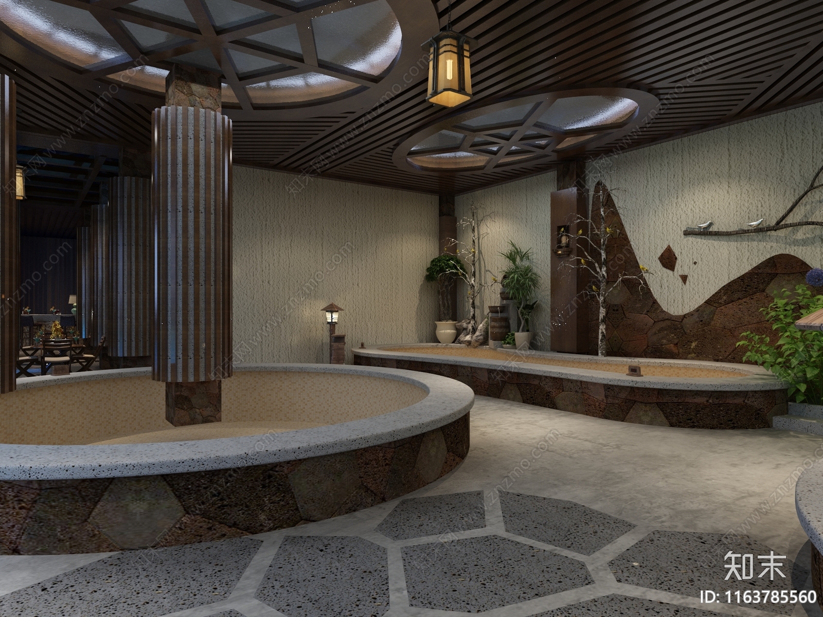 新中式其他娱乐空间3D模型下载【ID:1163785560】
