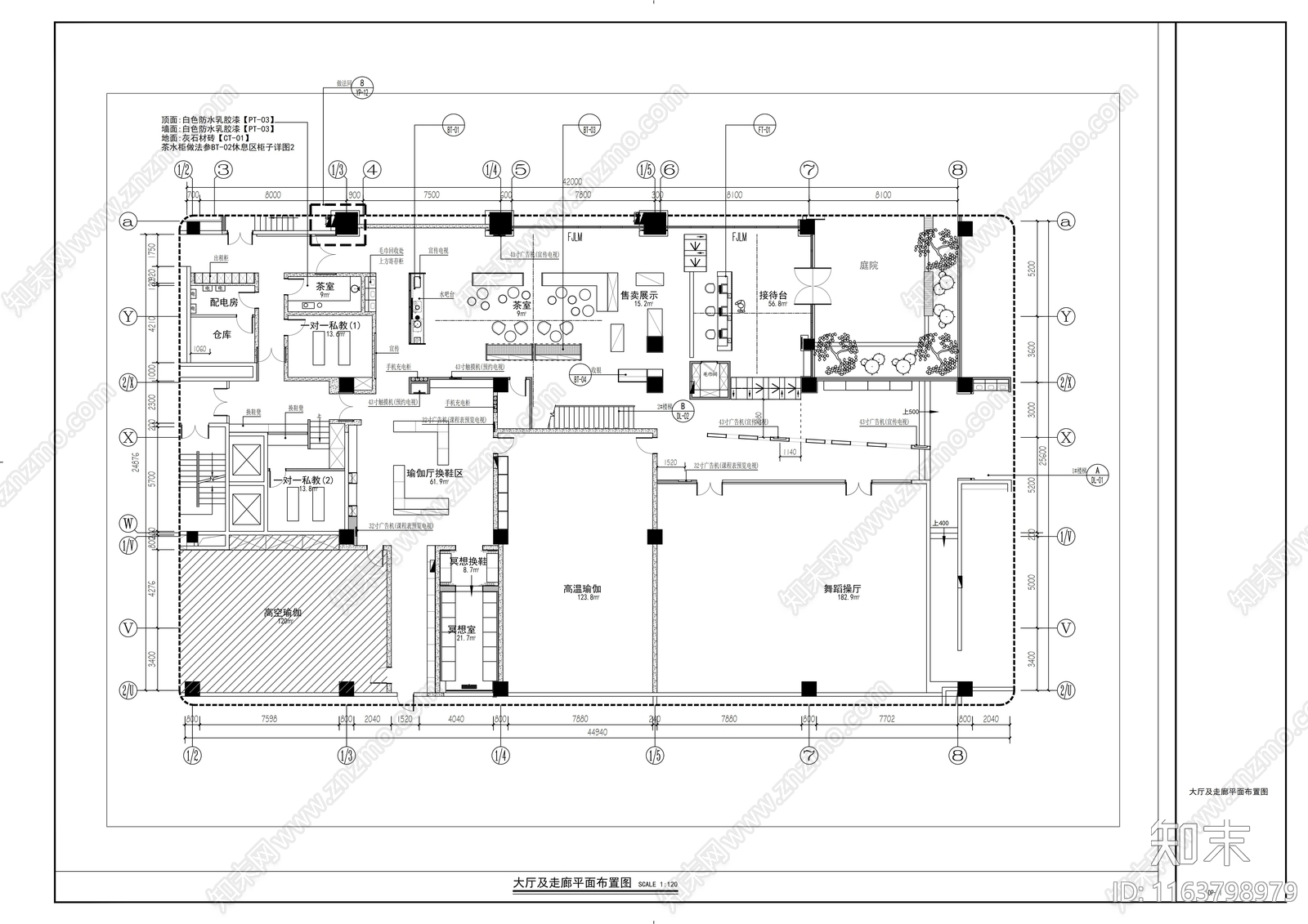 现代其他休闲娱乐空间cad施工图下载【ID:1163798979】