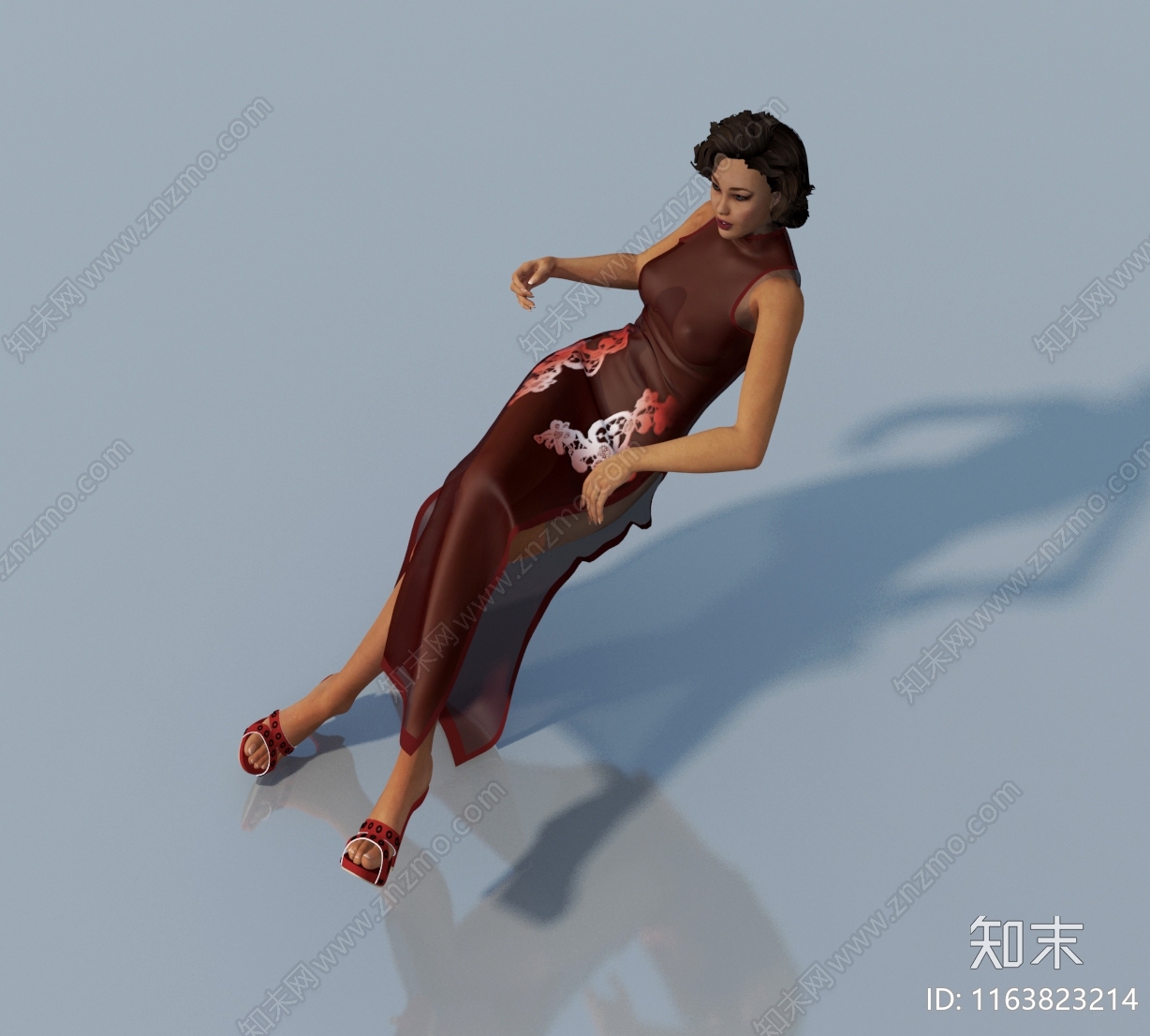 女人3D模型下载【ID:1163823214】