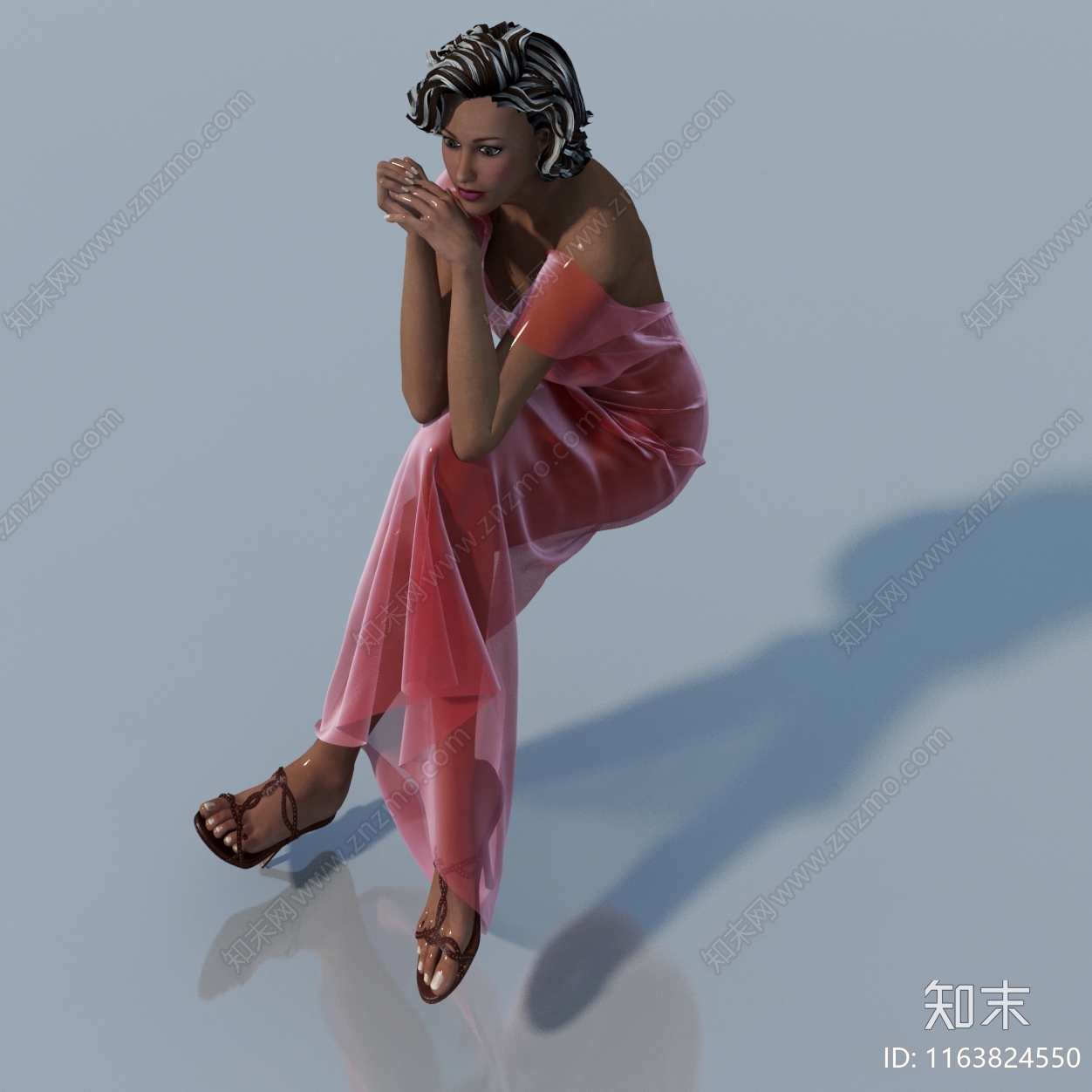 女人3D模型下载【ID:1163824550】