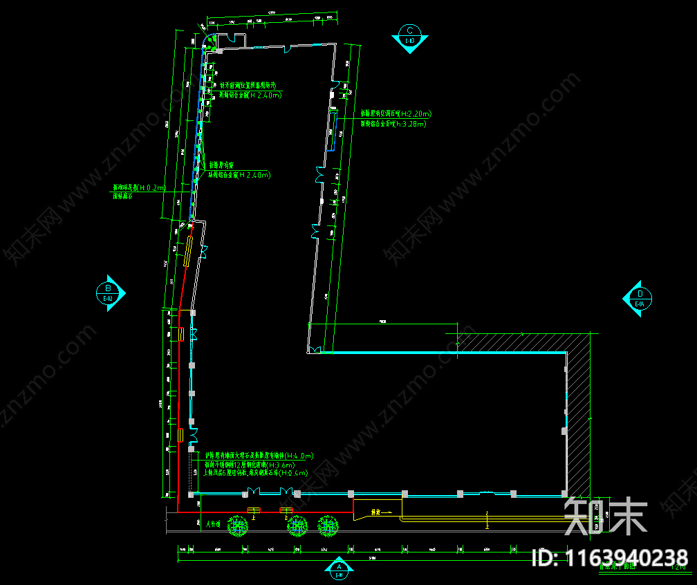 现代酒店建筑施工图下载【ID:1163940238】