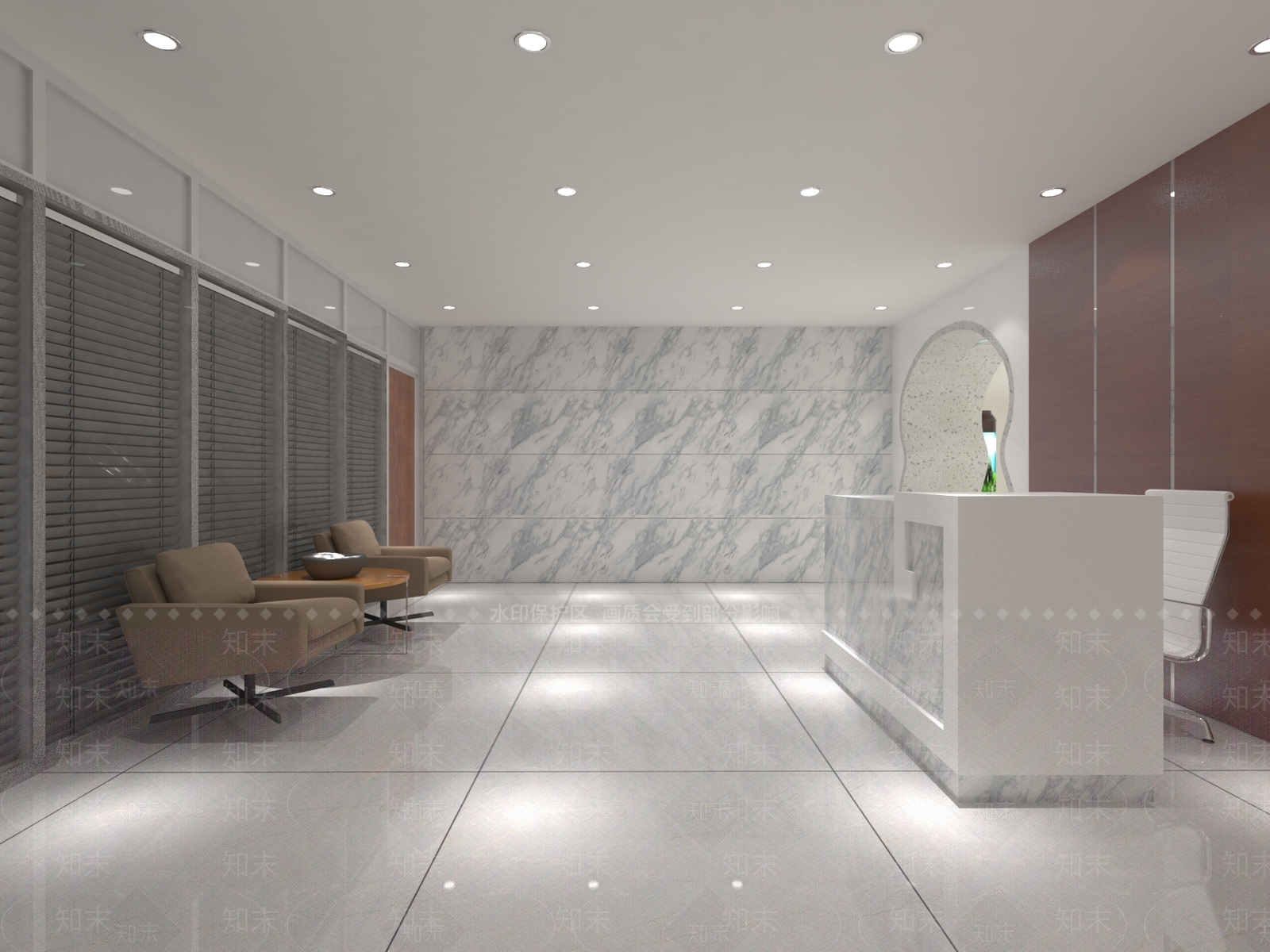 现代接待室3D模型下载【ID:1163940064】