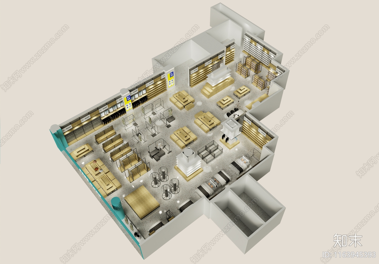 现代商场3D模型下载【ID:1163945393】