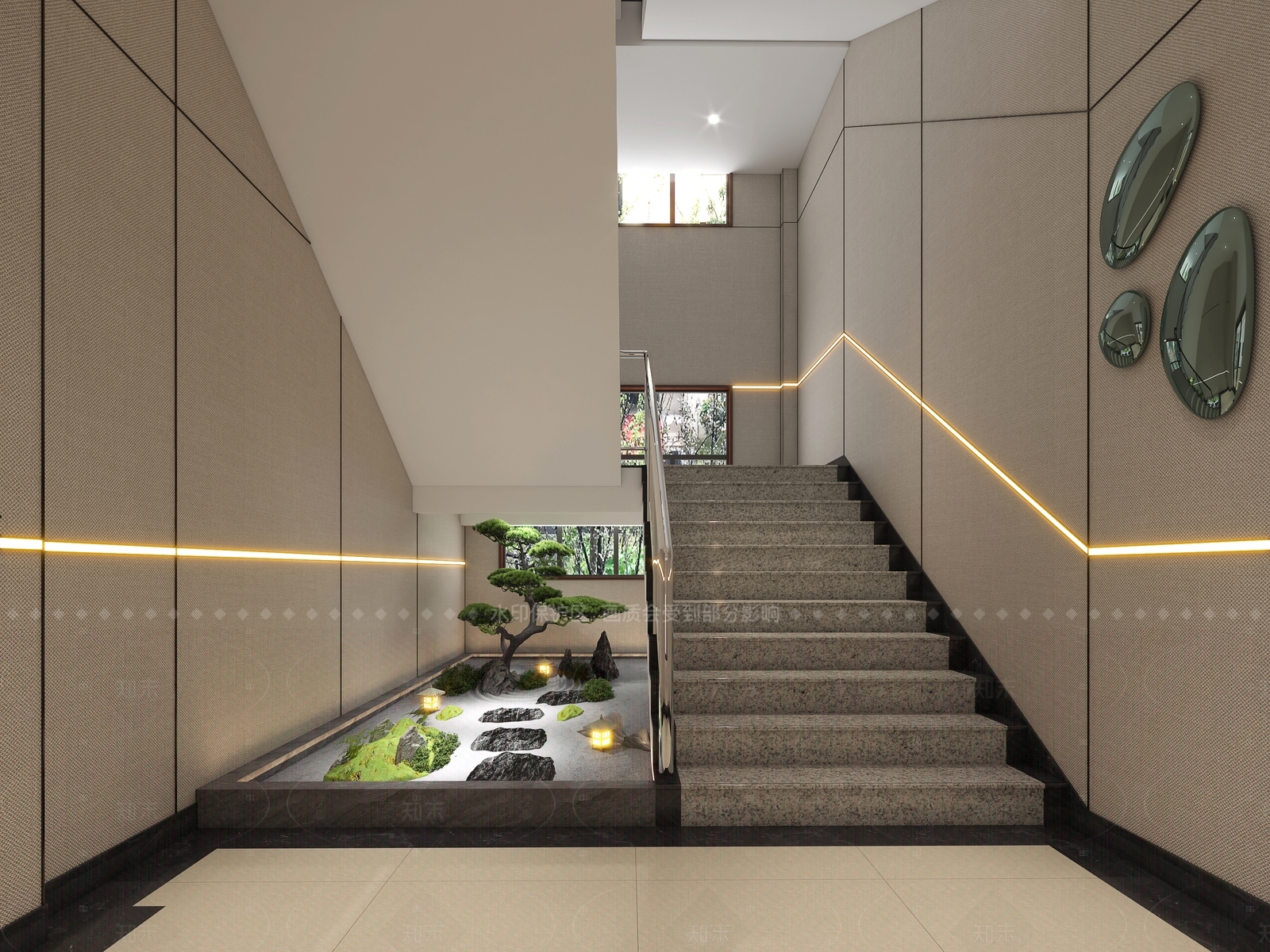 现代走廊3D模型下载【ID:1214626332】