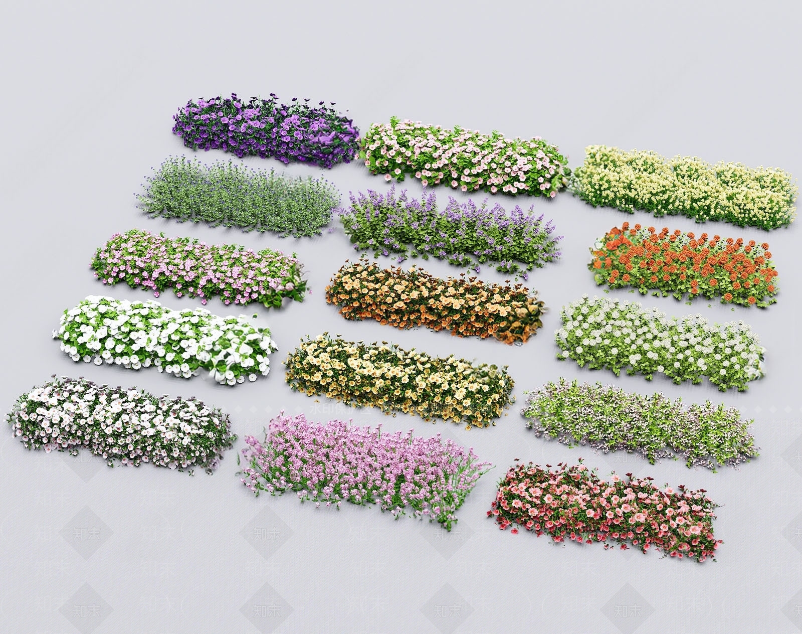 花草组合3D模型下载【ID:1163948800】