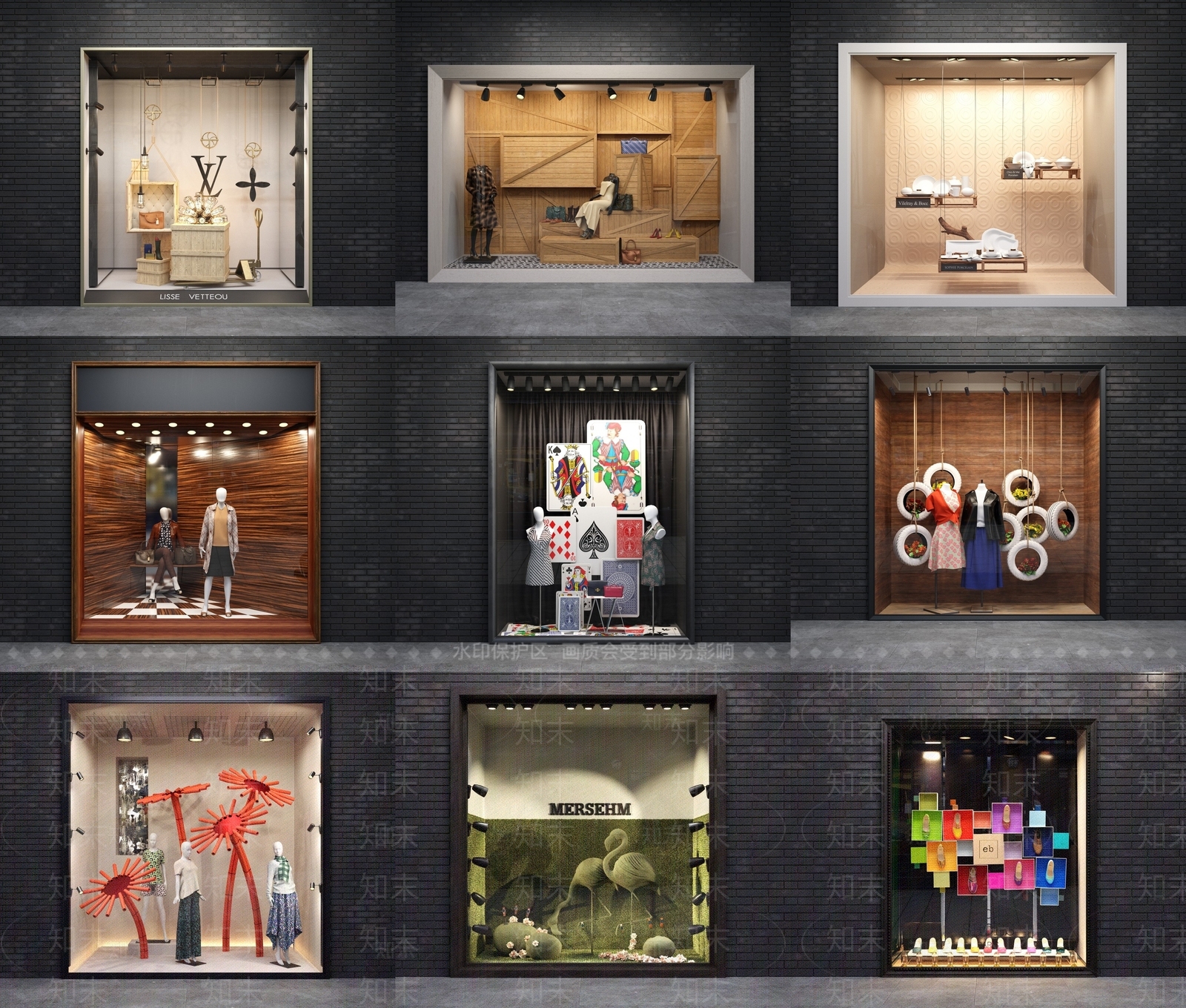 现代服装店3D模型下载【ID:1163964318】