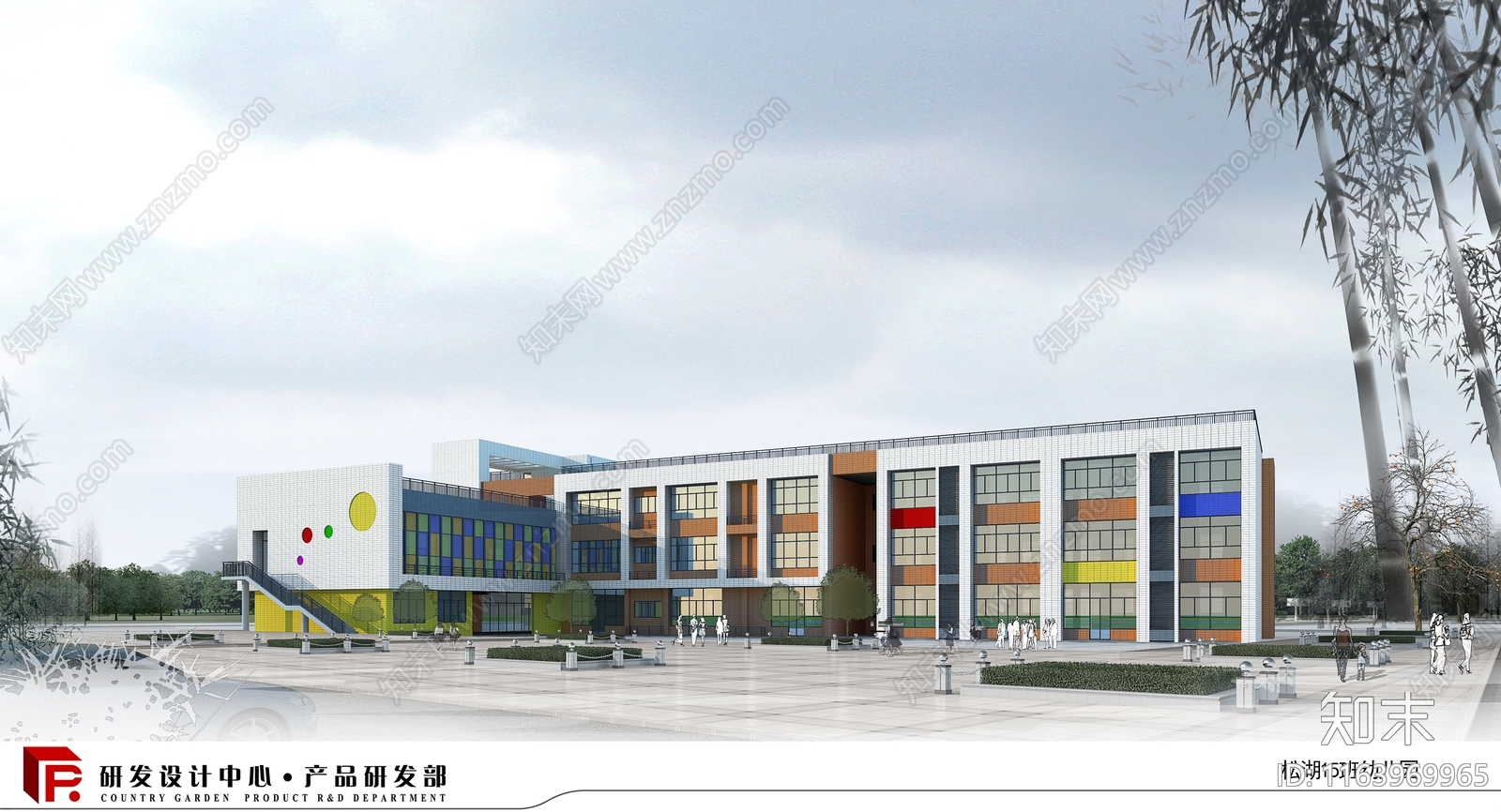 现代幼儿园建筑cad施工图下载【ID:1163969965】