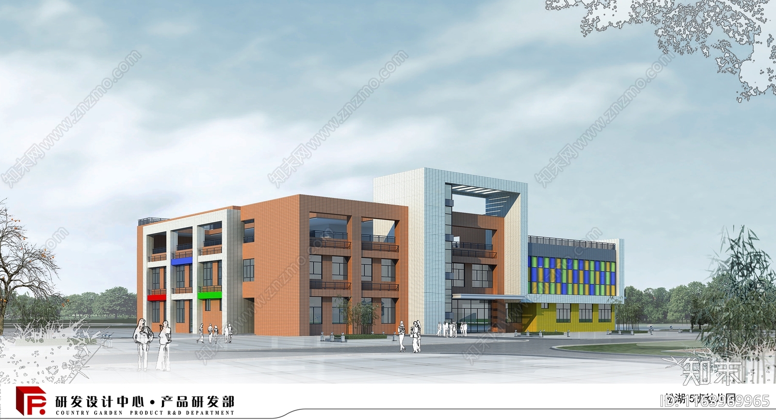 现代幼儿园建筑cad施工图下载【ID:1163969965】
