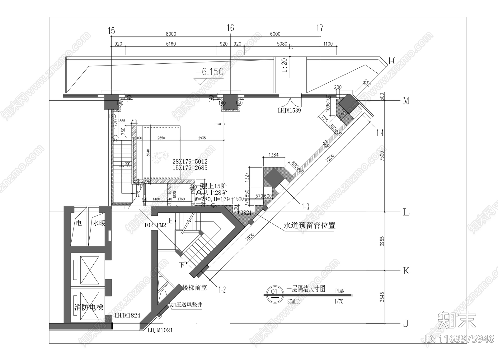 现代茶馆cad施工图下载【ID:1163975946】