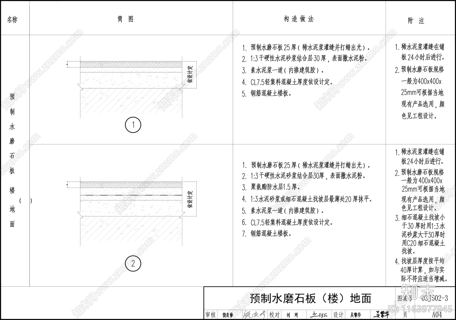 现代地面节点cad施工图下载【ID:1163977945】