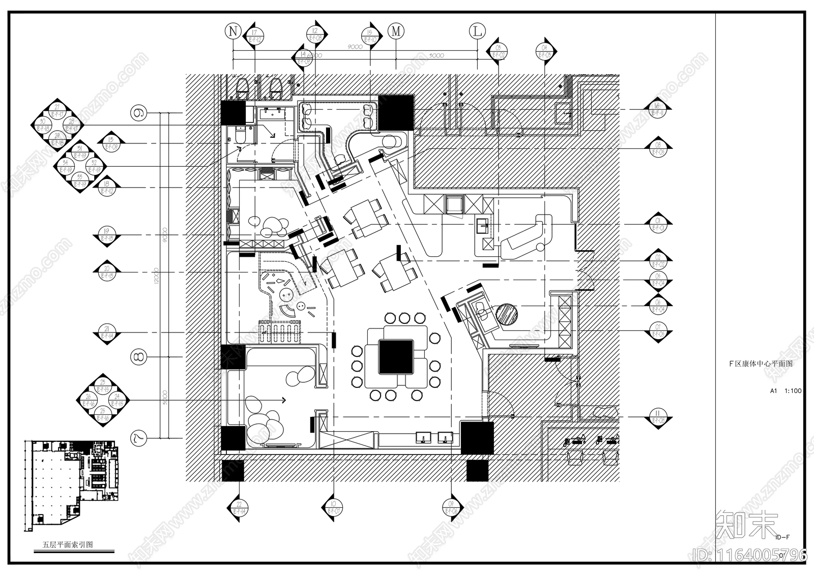 现代简约其他教育空间cad施工图下载【ID:1164005796】
