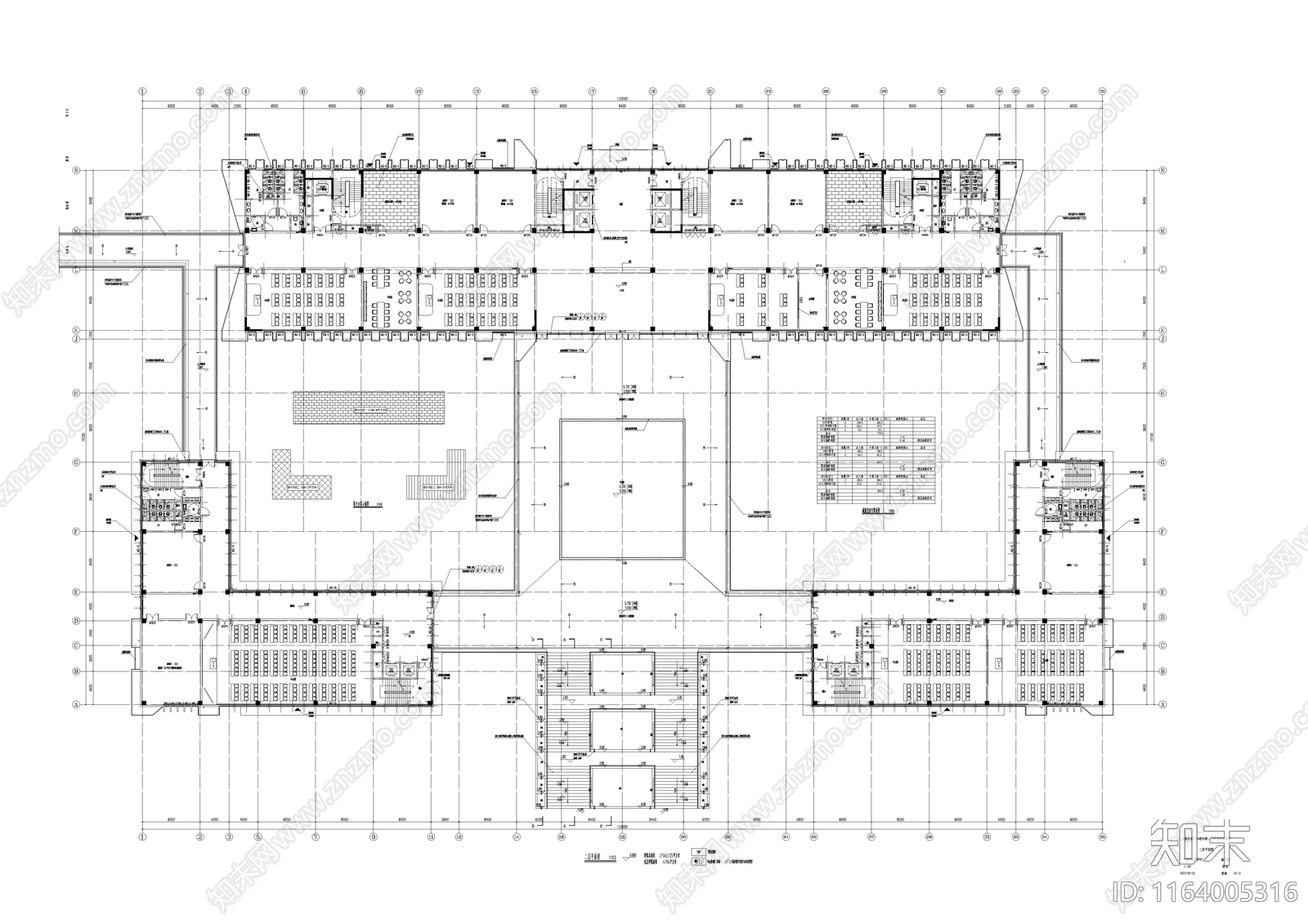 现代教室cad施工图下载【ID:1164005316】