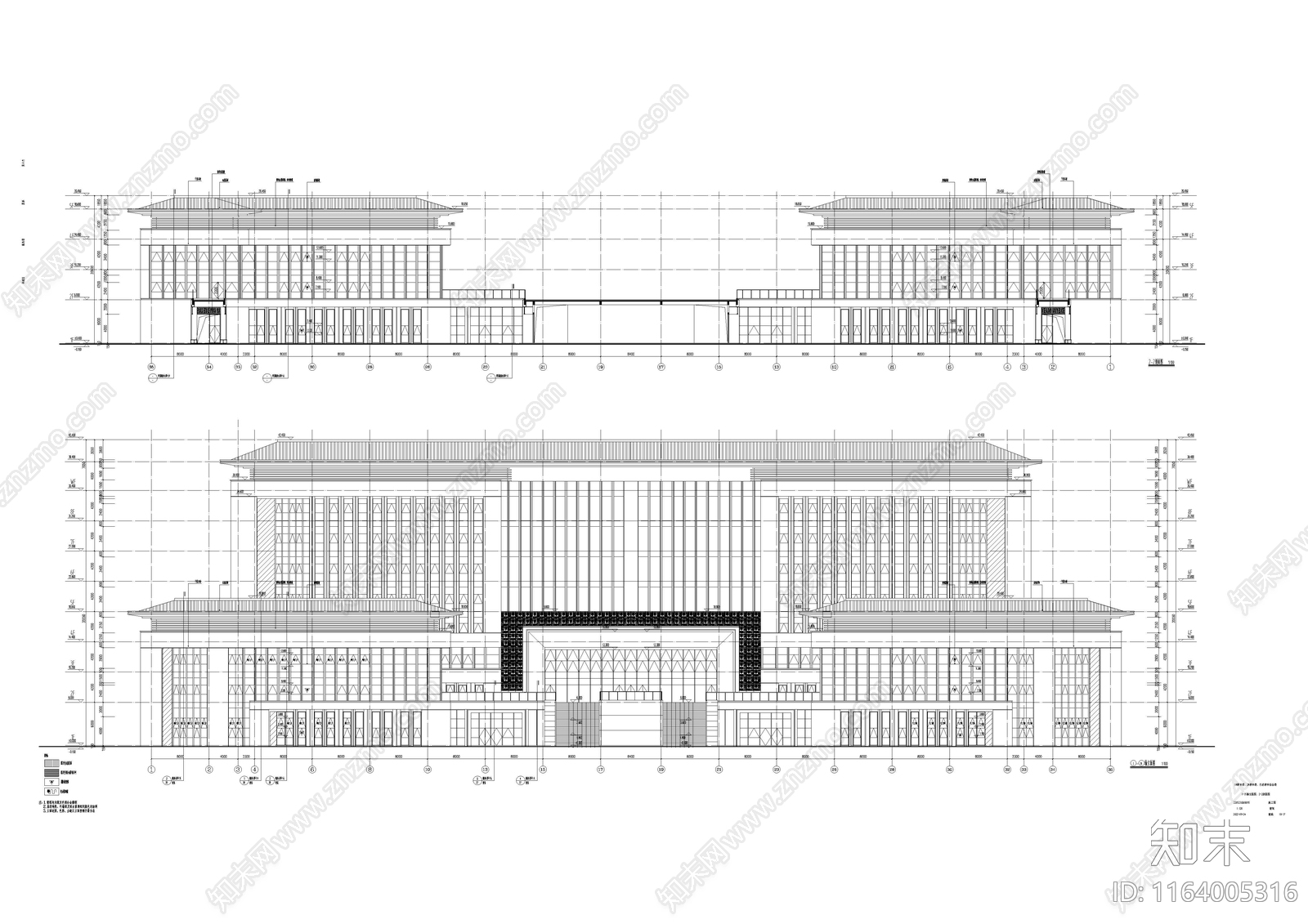 现代教室cad施工图下载【ID:1164005316】