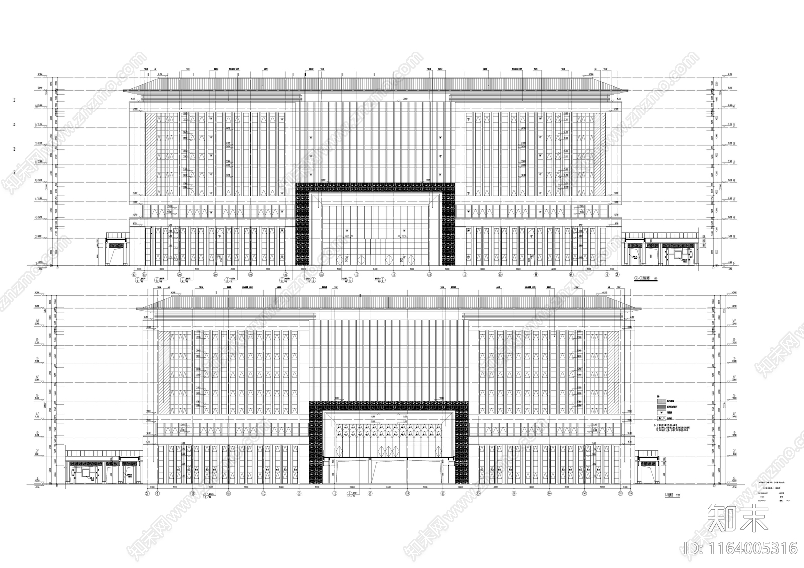 现代教室cad施工图下载【ID:1164005316】