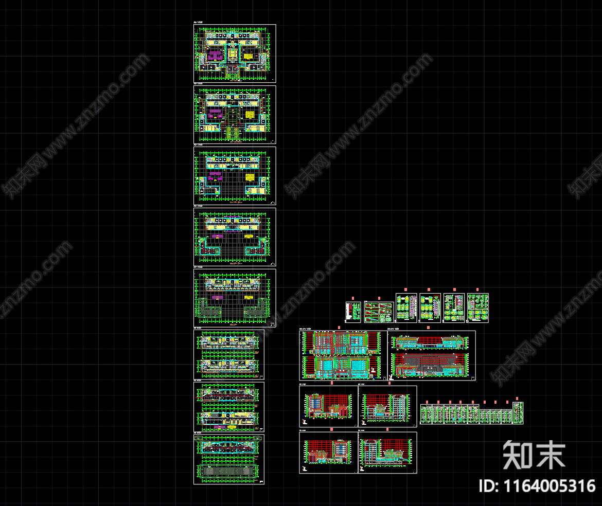 现代教室cad施工图下载【ID:1164005316】