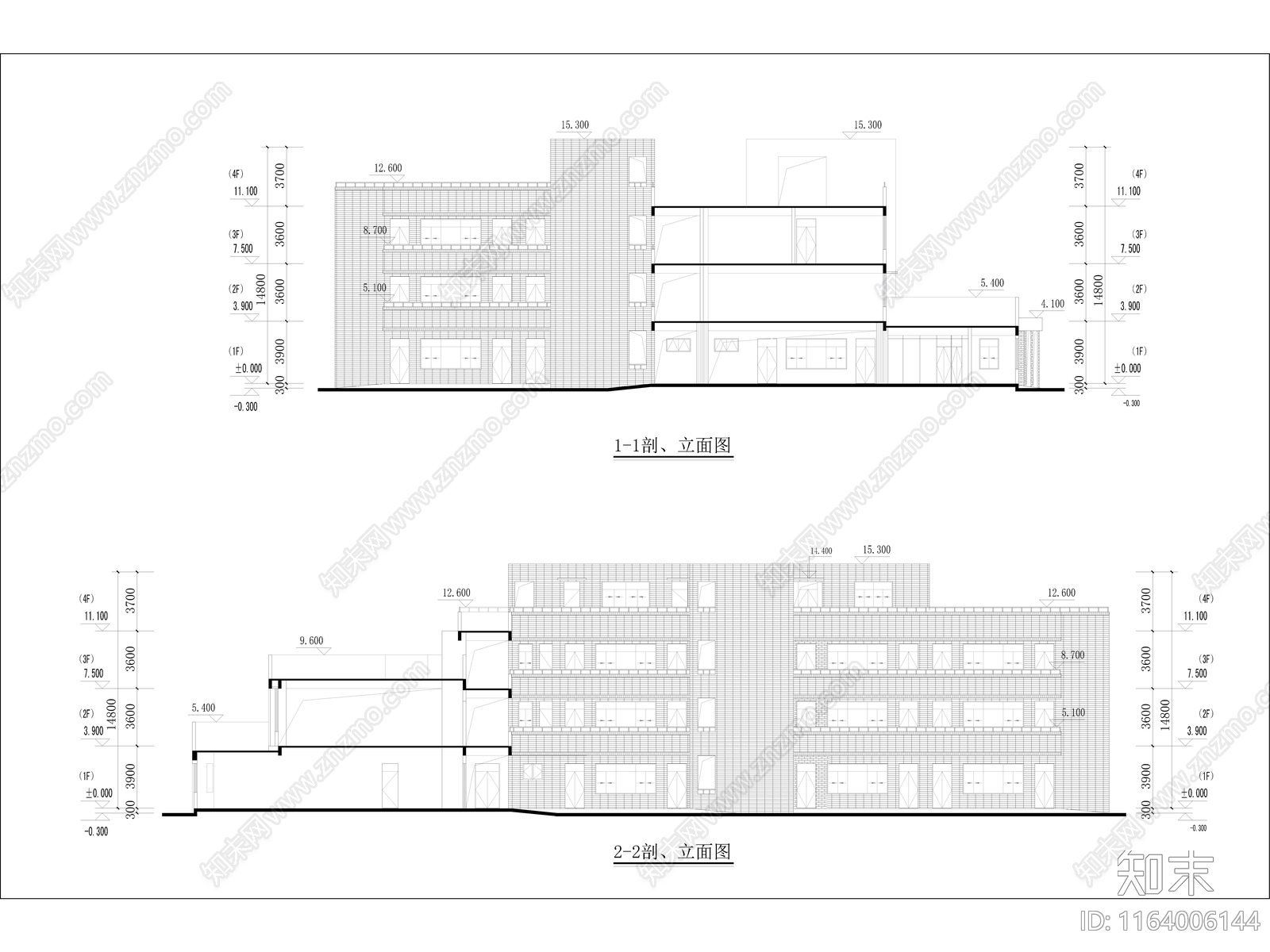 现代幼儿园建筑cad施工图下载【ID:1164006144】