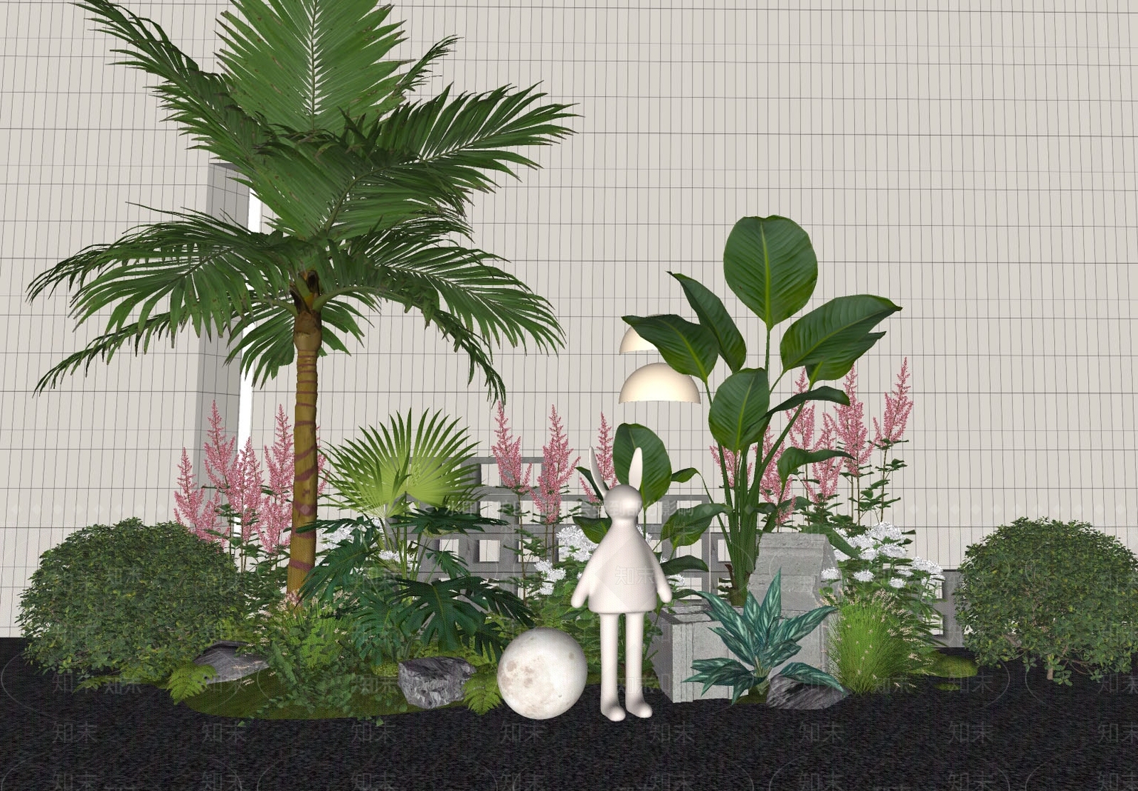 植物组合SU模型下载【ID:1164007040】